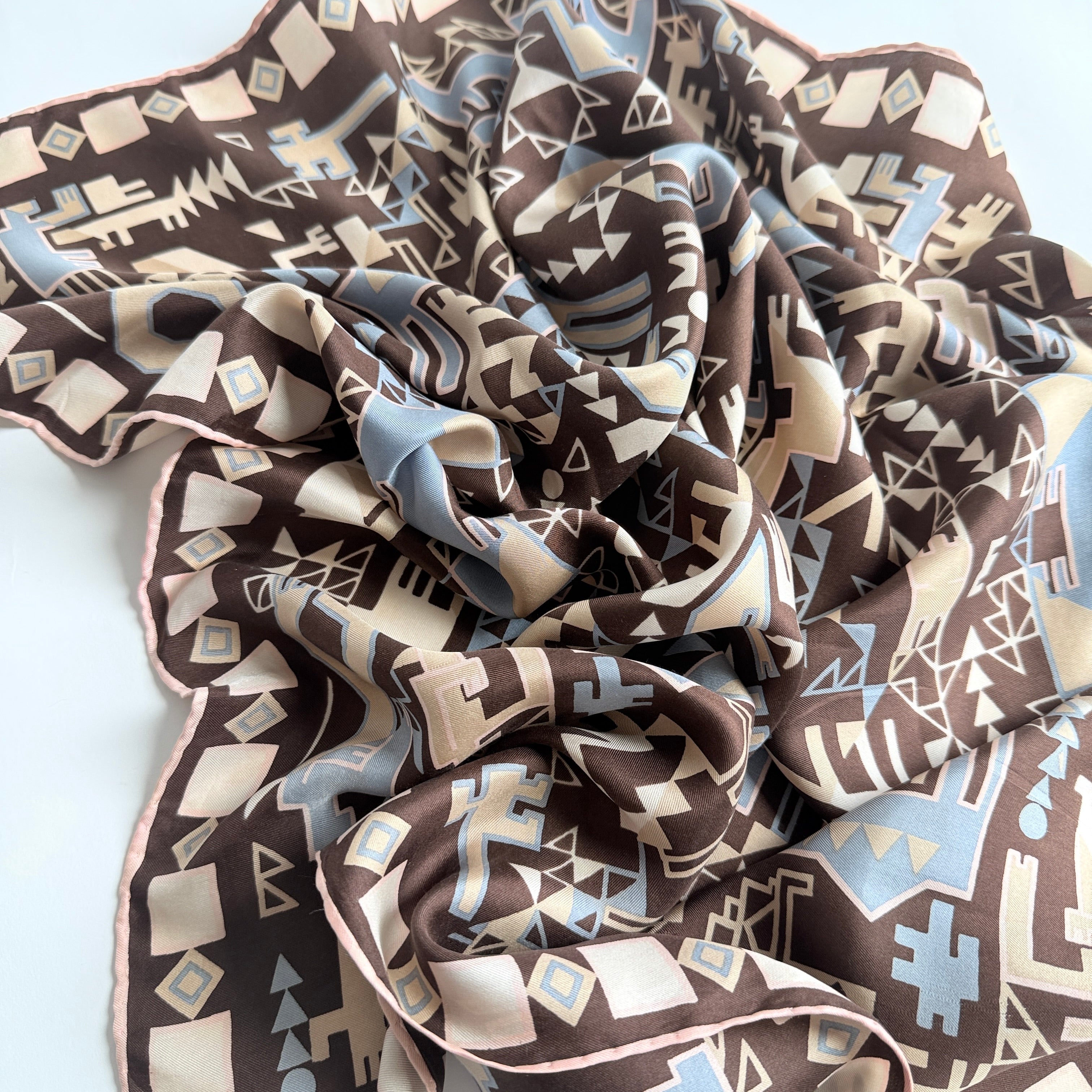 Vintage Silk scarf _M-36_