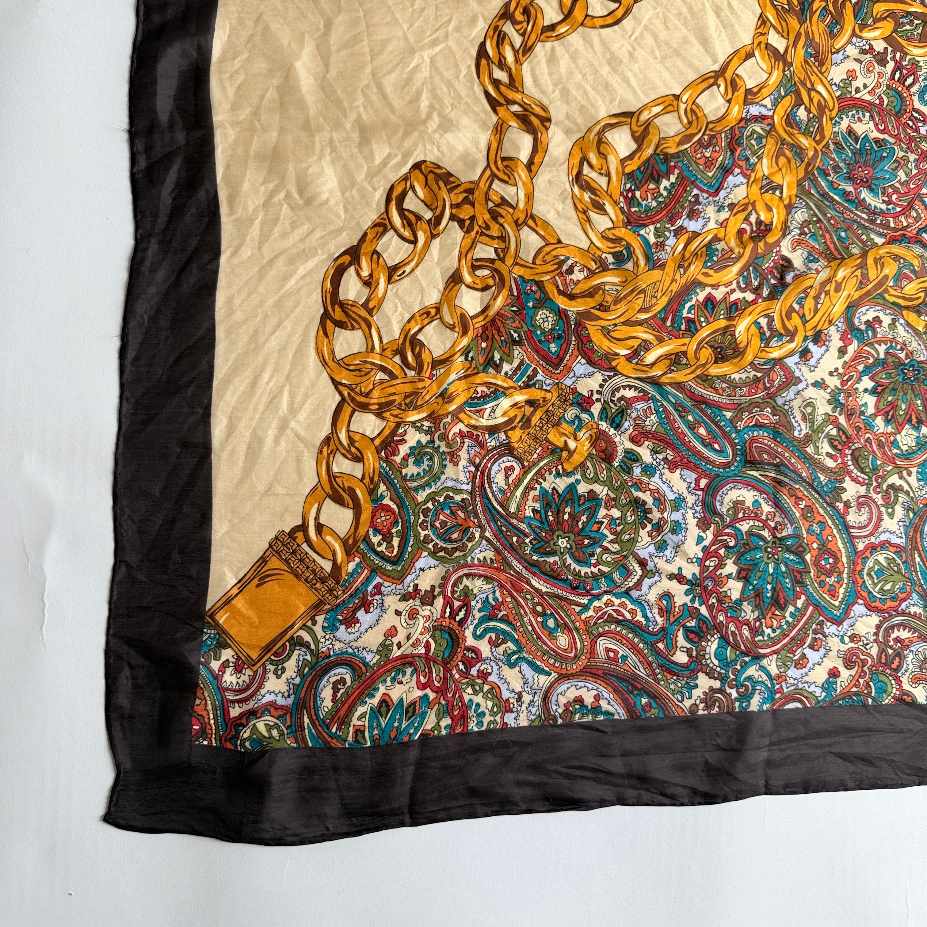 Vintage Silk scarf _M-11