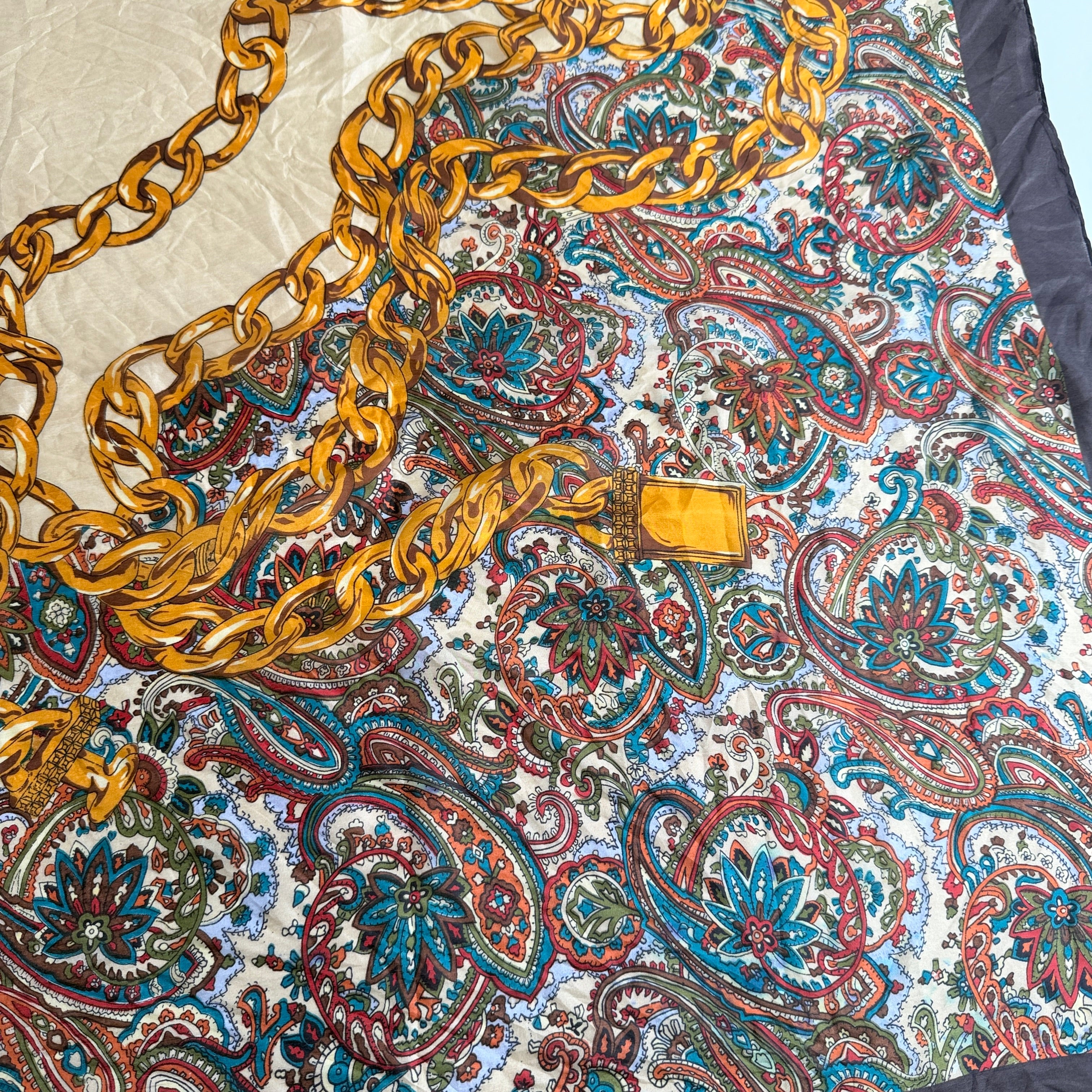 Vintage Silk scarf _M-11