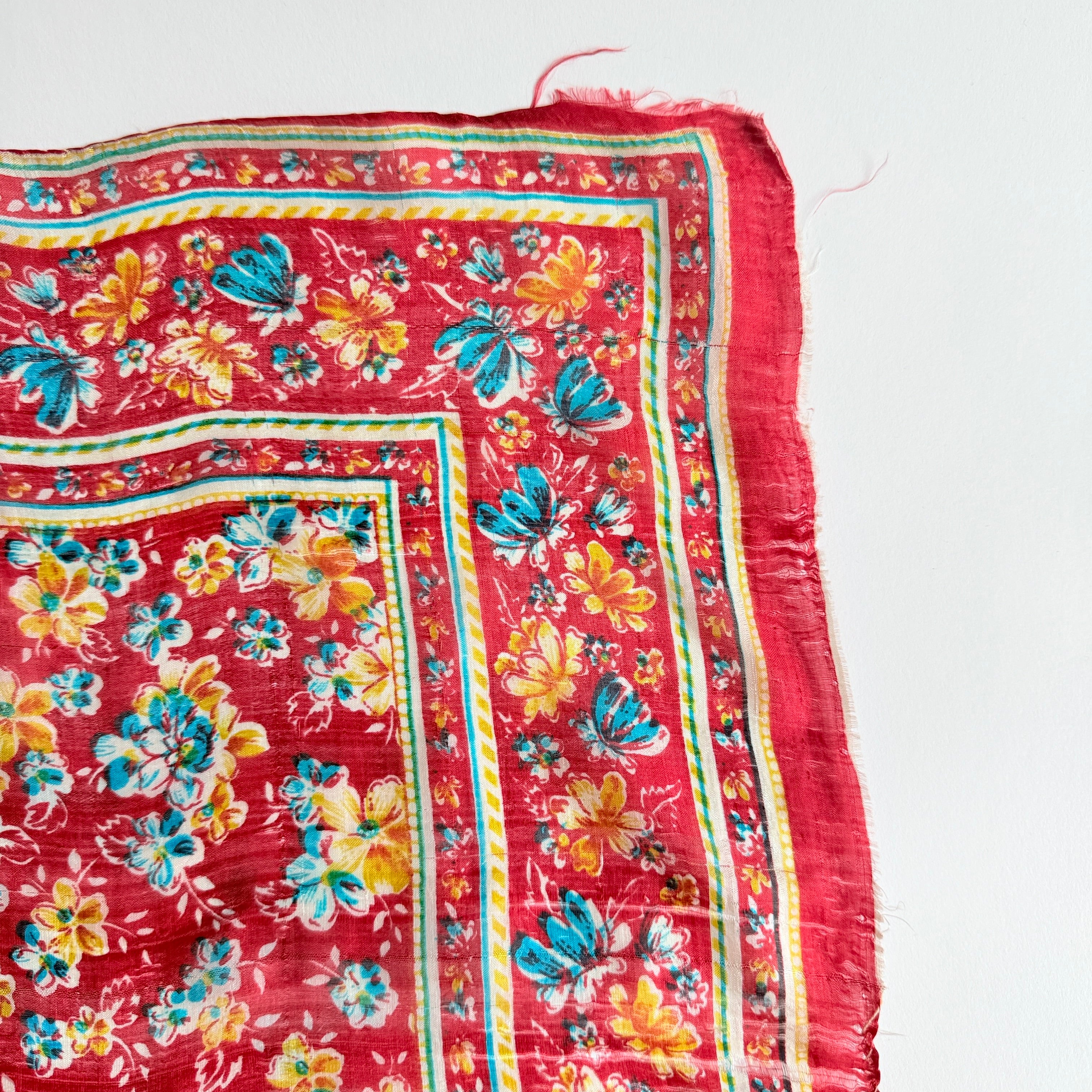 Vintage Silk scarf _L-6_