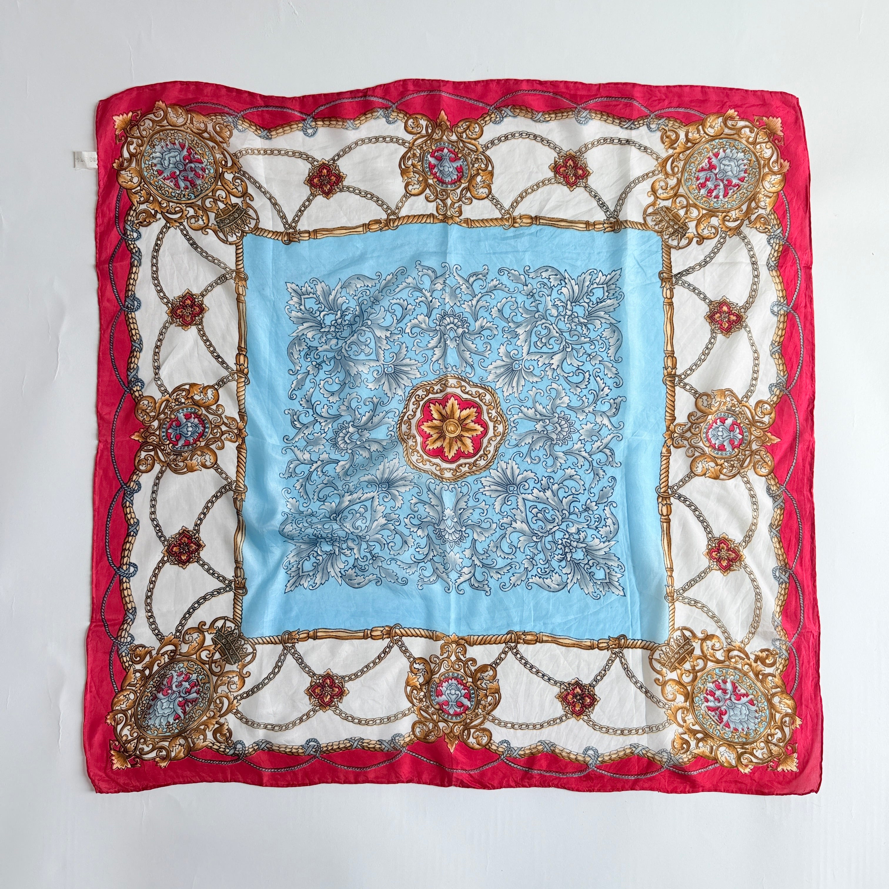 Vintage Silk scarf _M-38