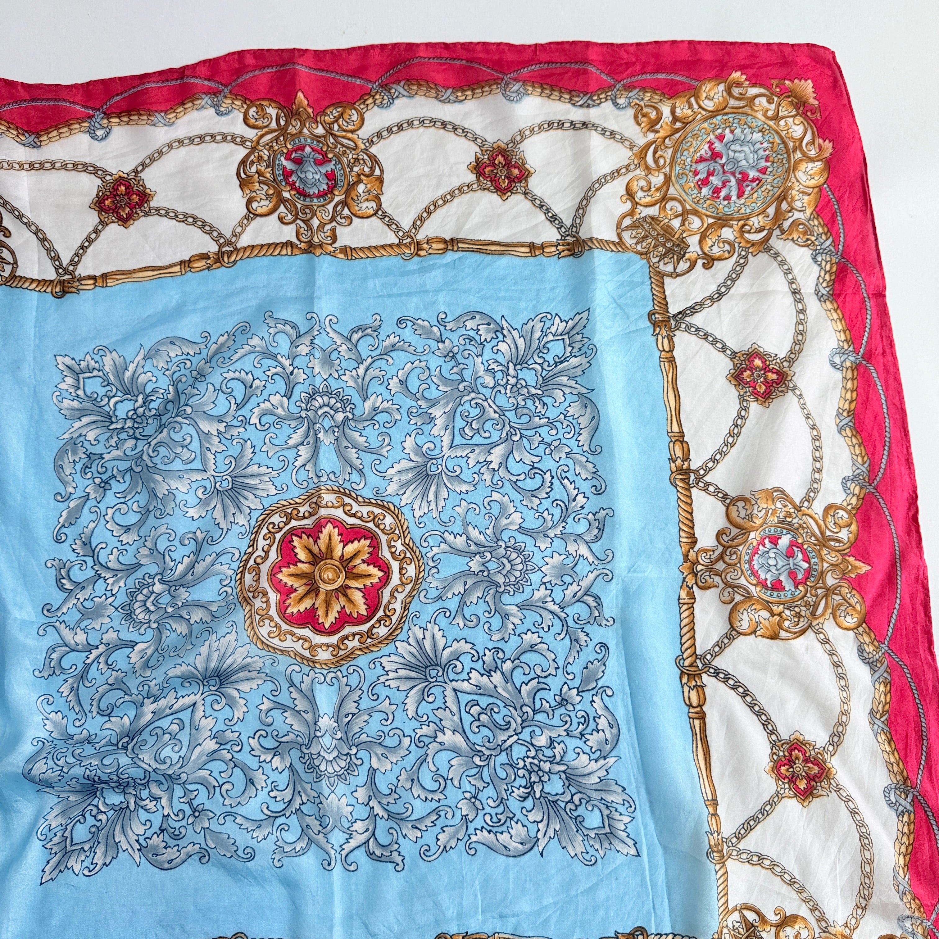 Vintage Silk scarf _M-38
