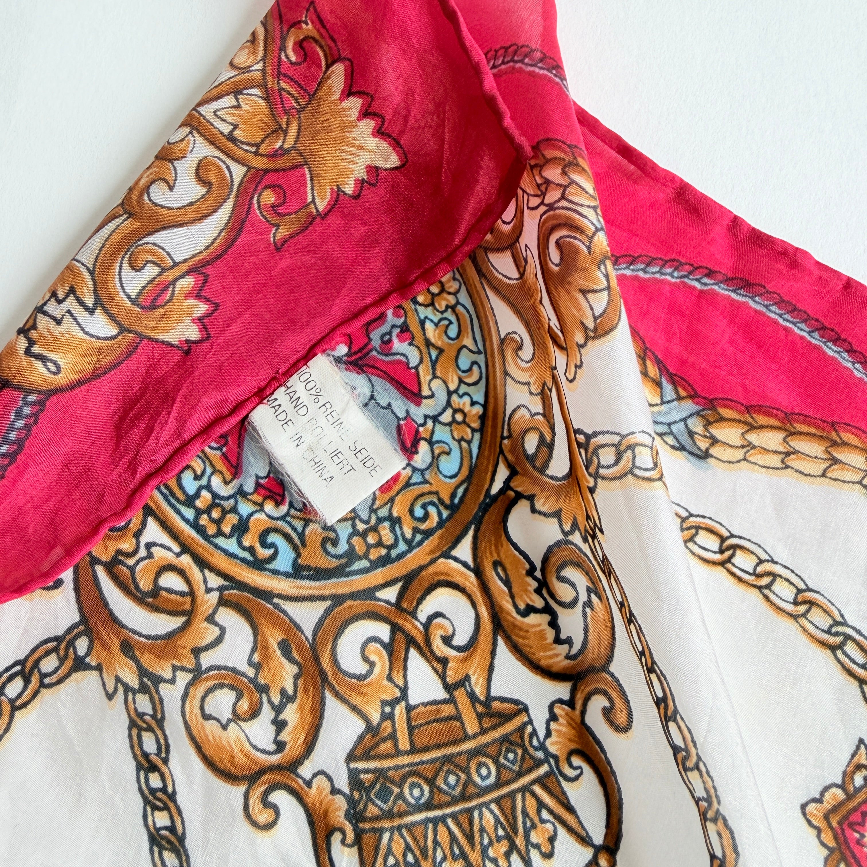 Vintage Silk scarf _M-38