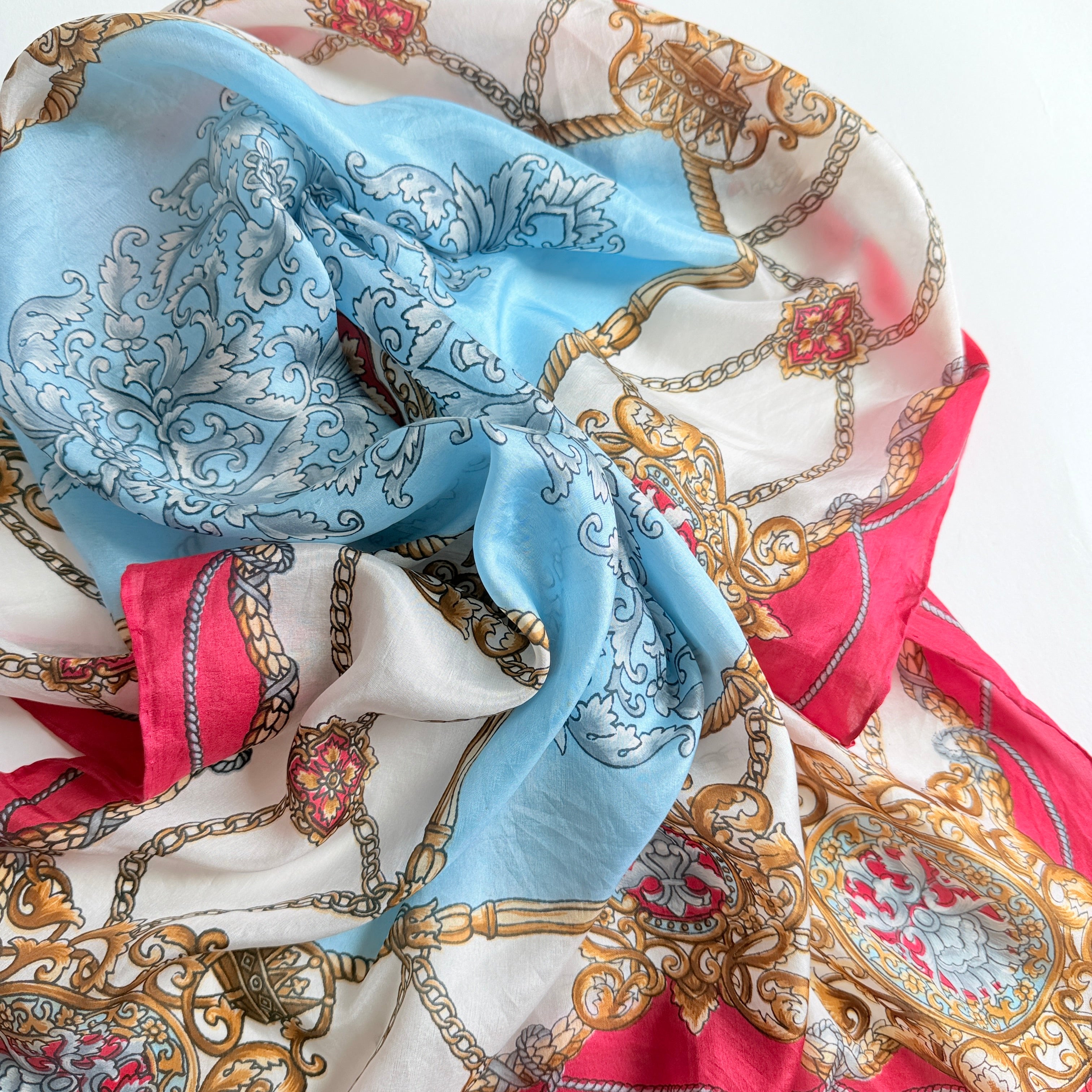 Vintage Silk scarf _M-38