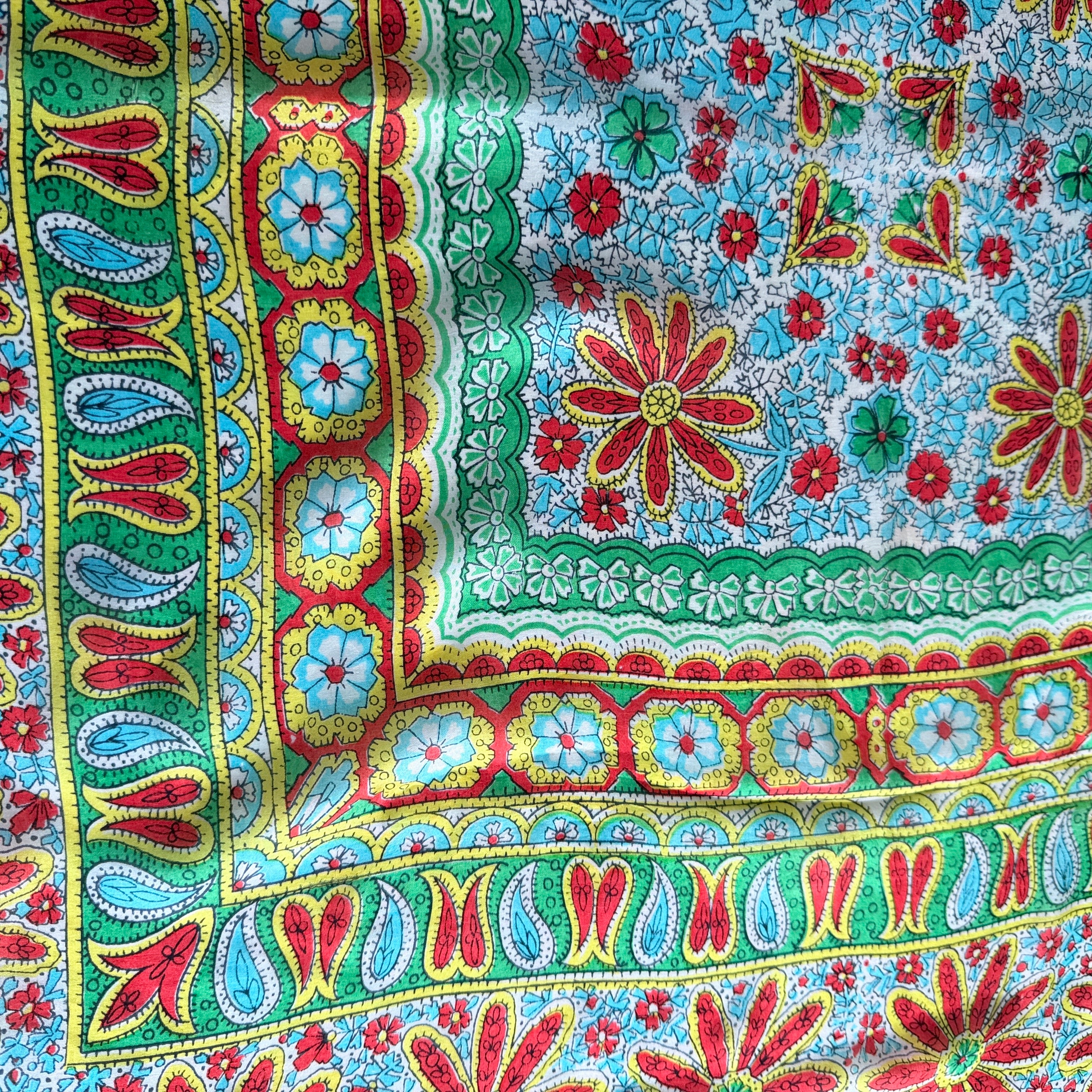 Vintage Silk scarf _L-7_