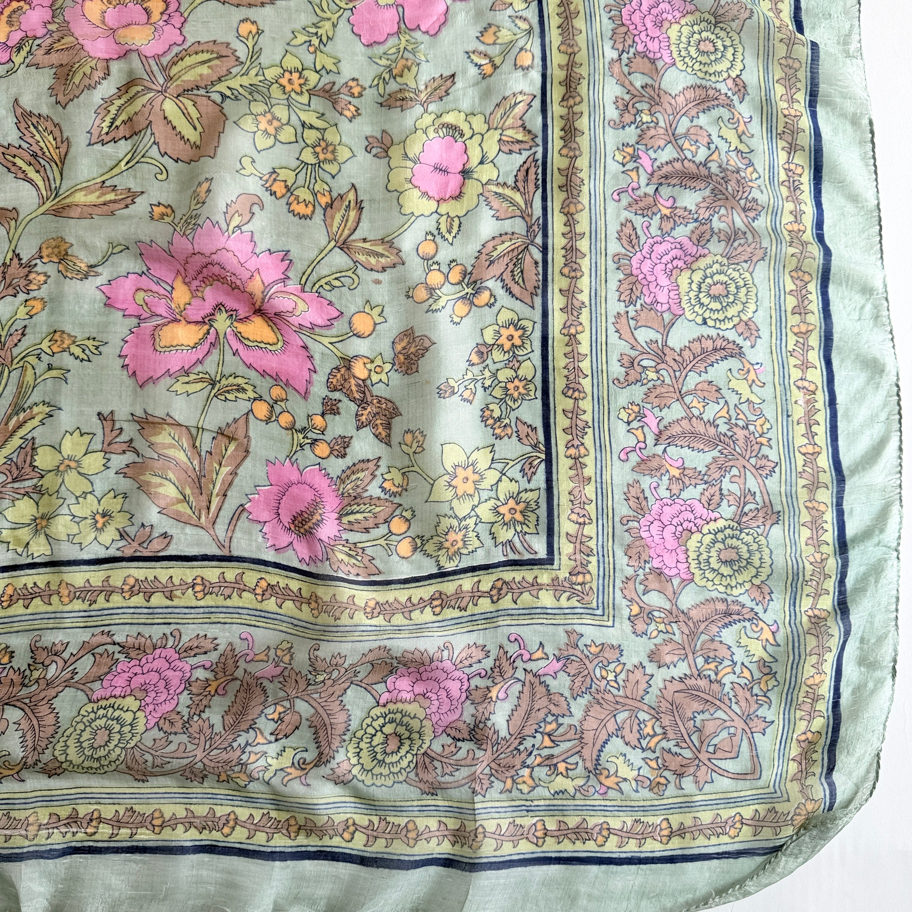 Vintage Silk scarf _L-9_