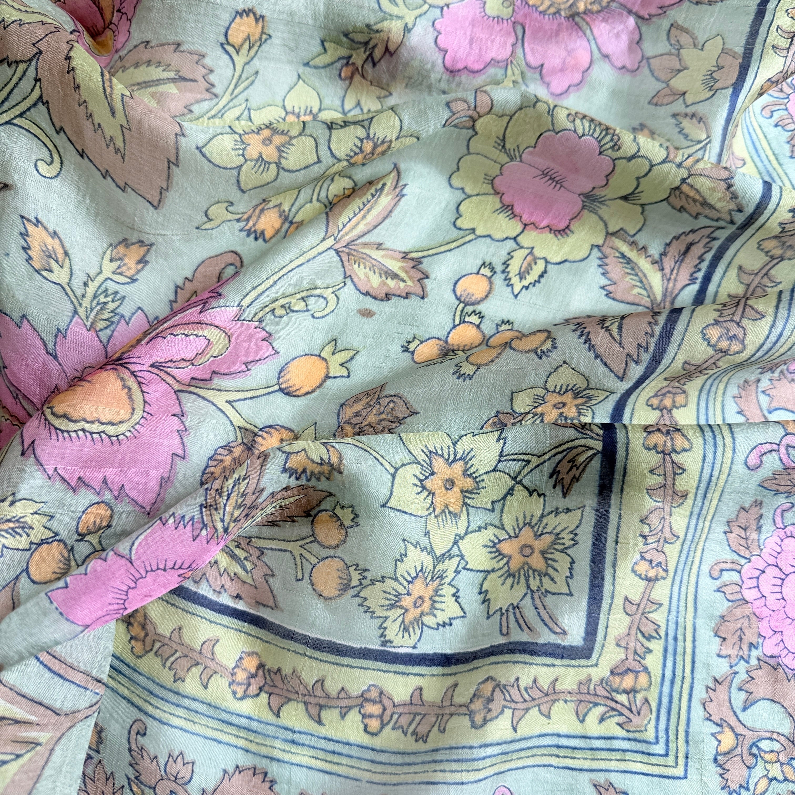 Vintage Silk scarf _L-9_