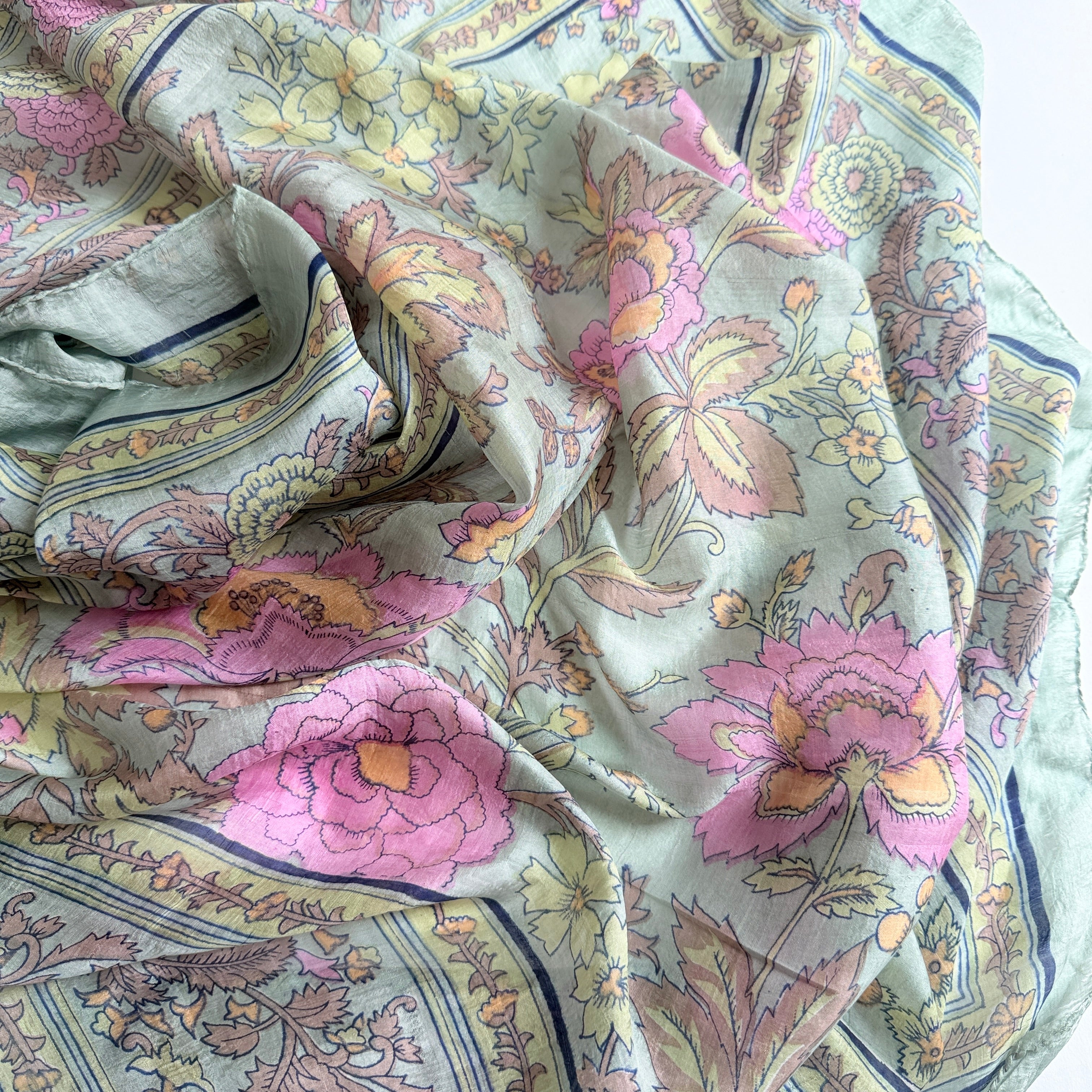 Vintage Silk scarf _L-9_