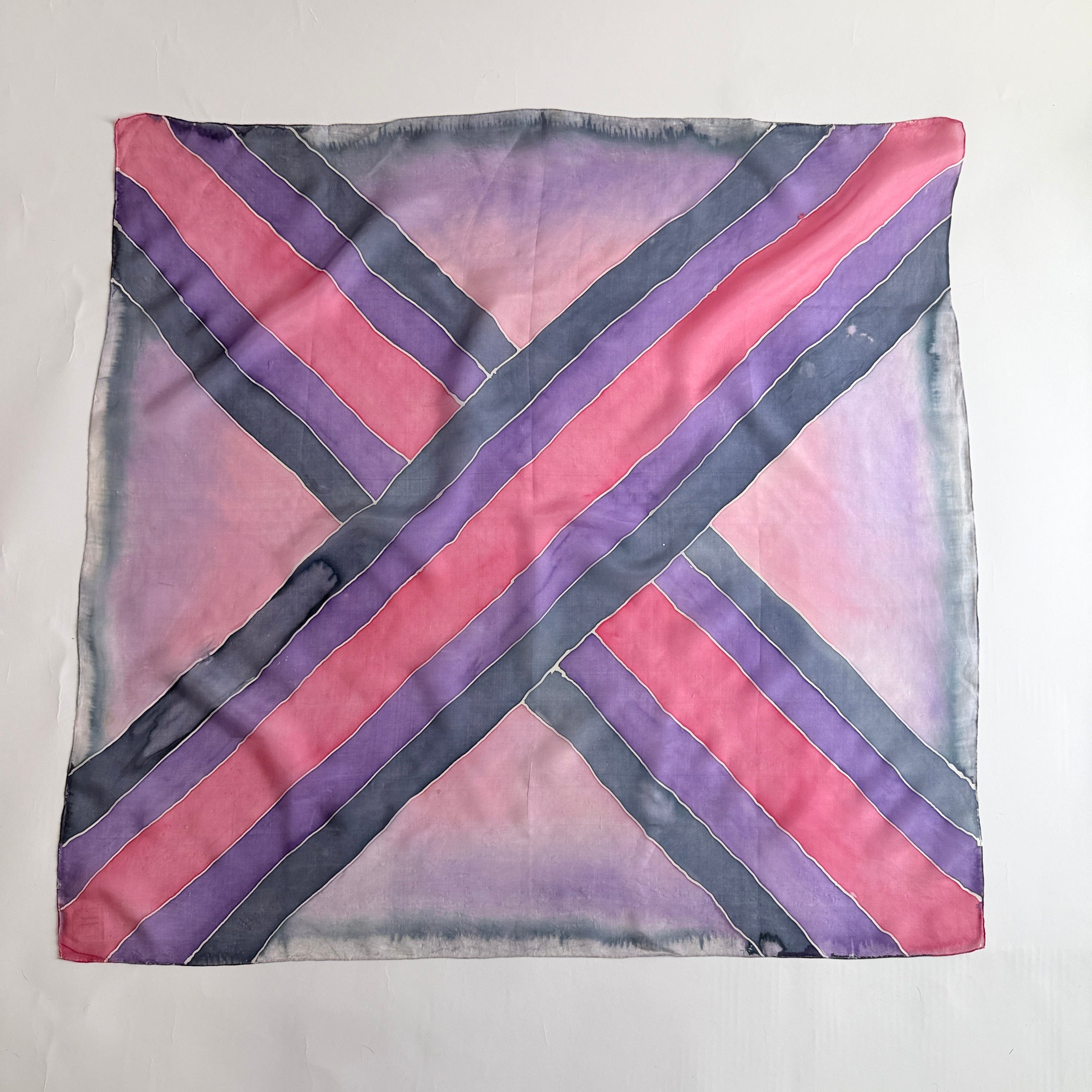 Vintage Silk scarf _L-12