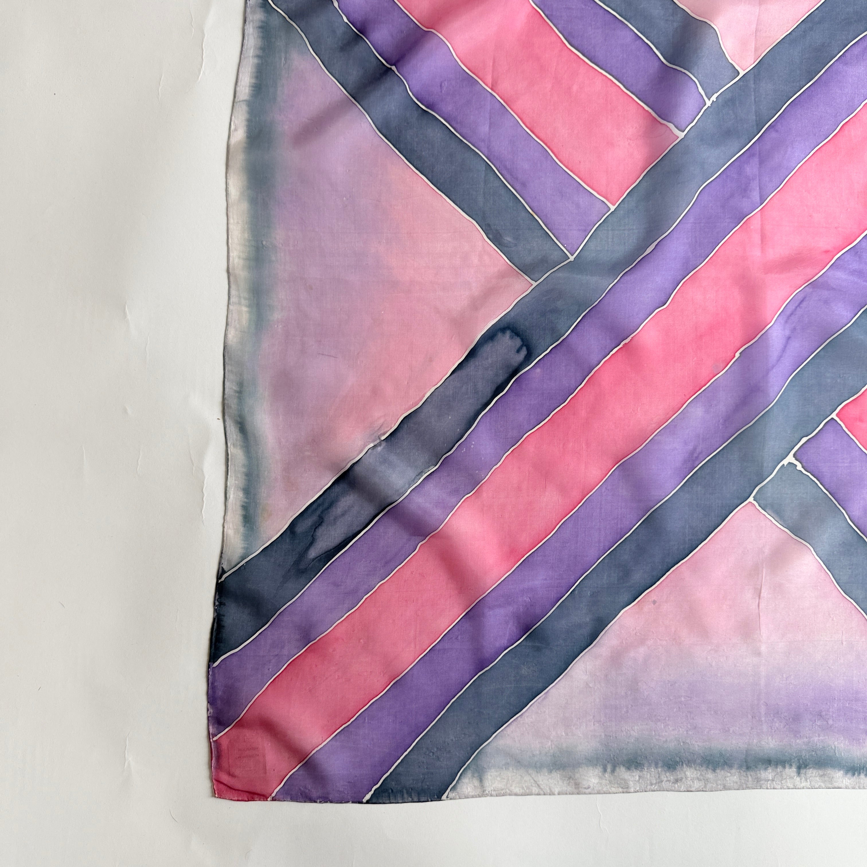 Vintage Silk scarf _L-12