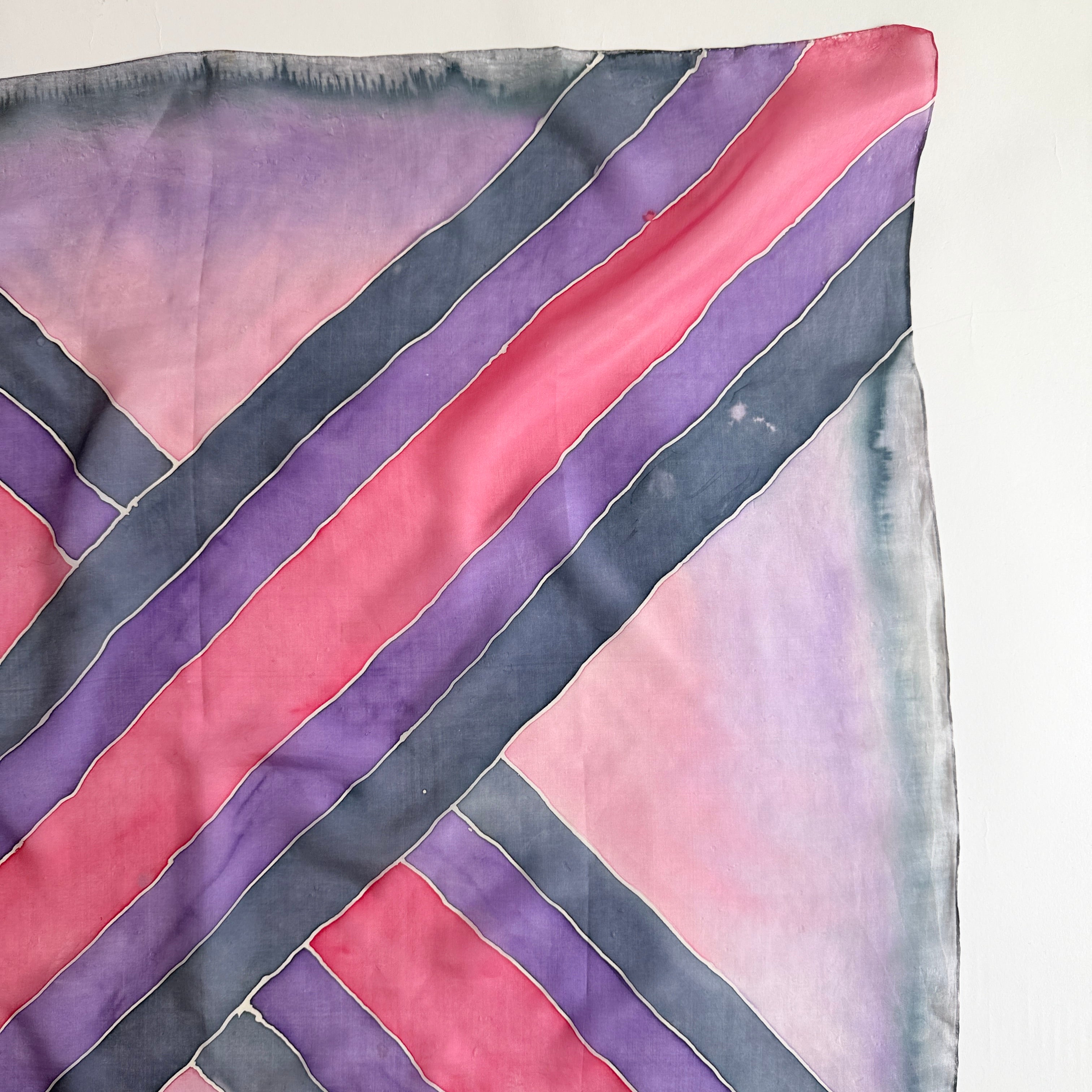 Vintage Silk scarf _L-12