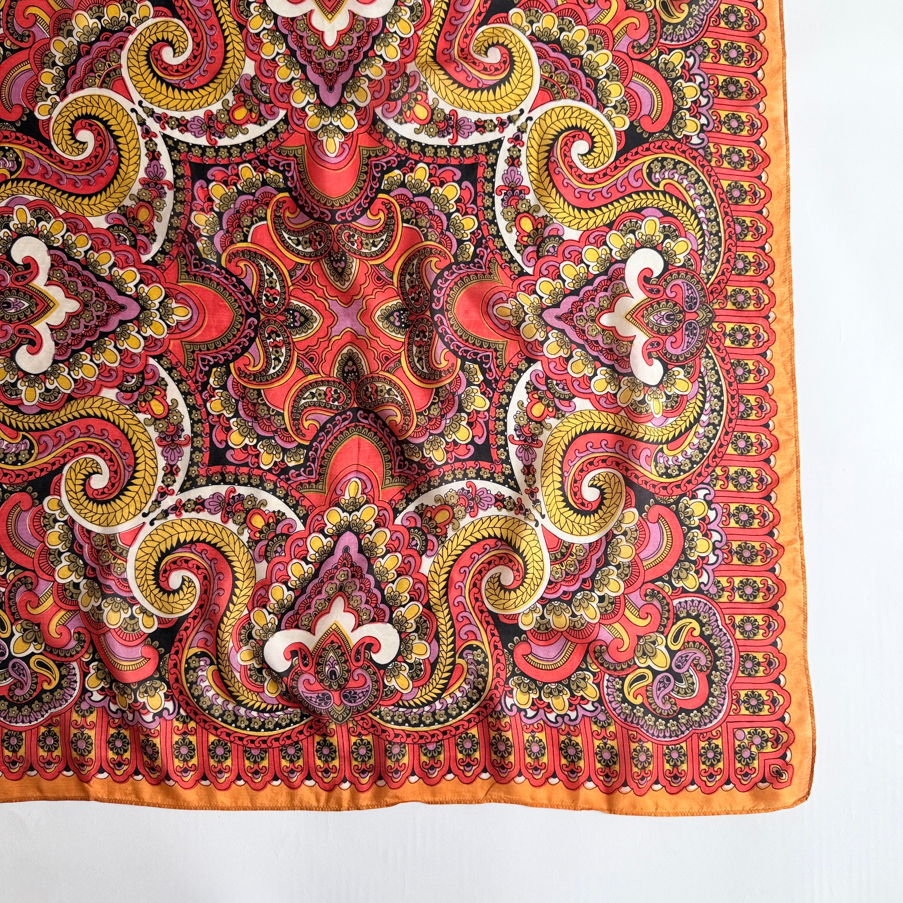 Vintage Silk scarf _M-3_