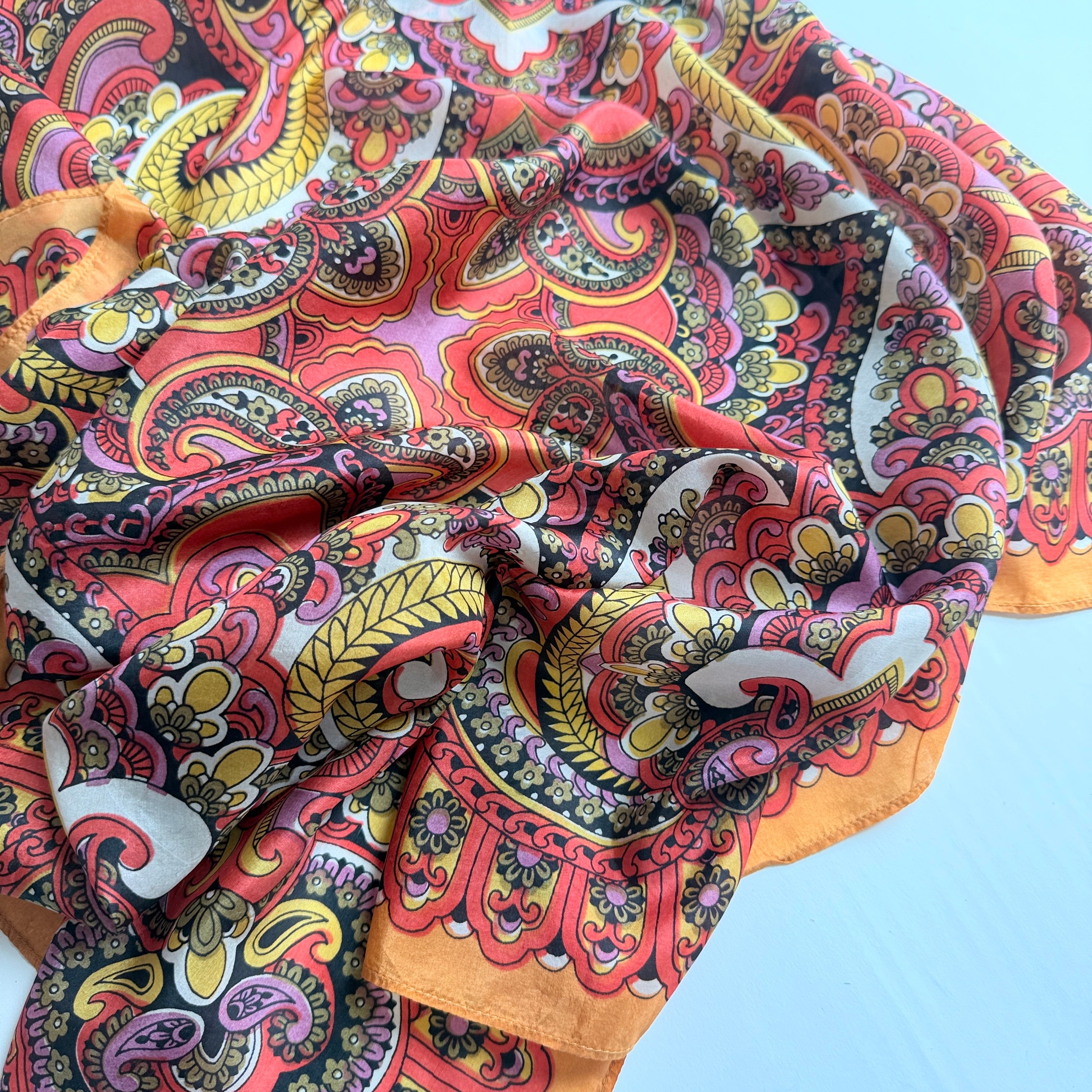 Vintage Silk scarf _M-3_