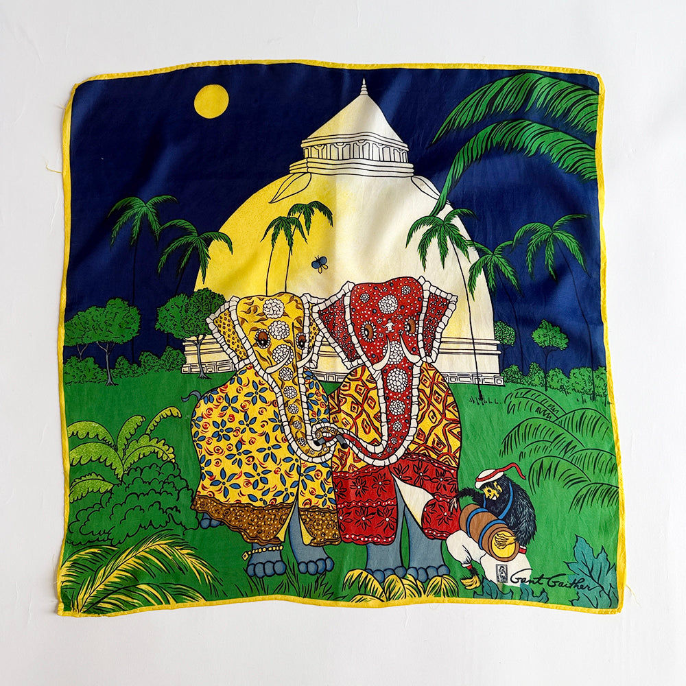 Vintage Silk scarf _S-31_