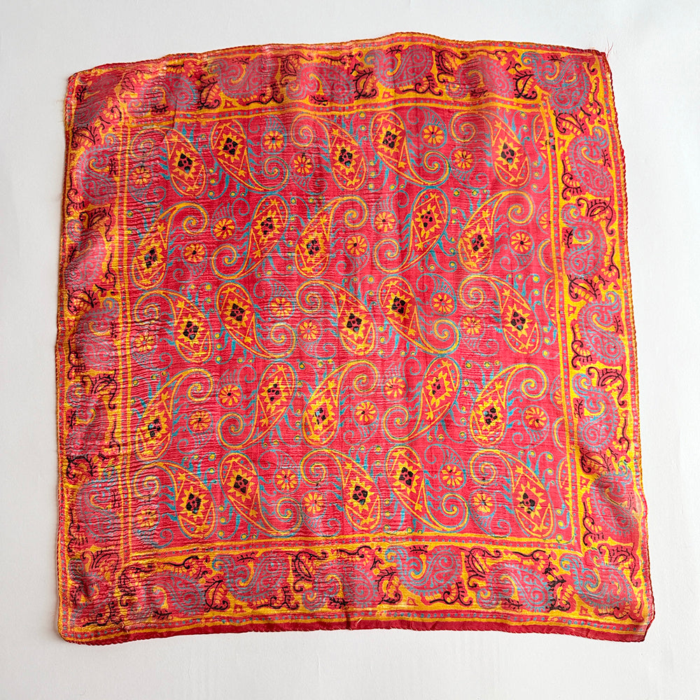 Vintage Silk scarf _S-30_