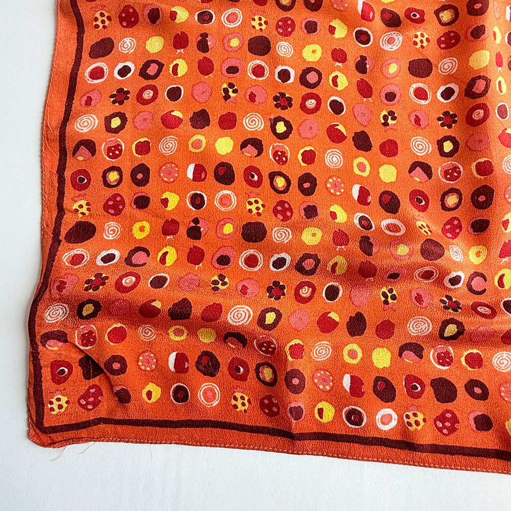 Vintage Silk scarf _S-49