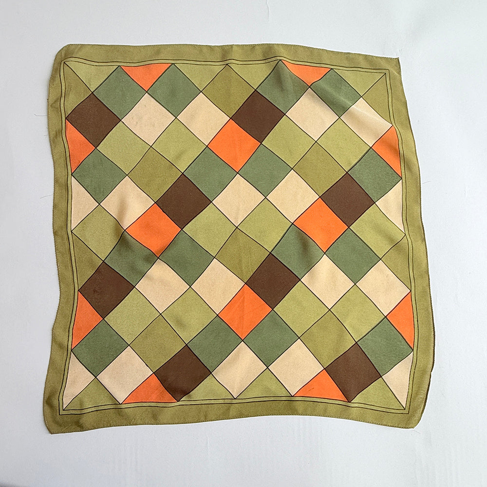 Vintage Silk scarf _S-36
