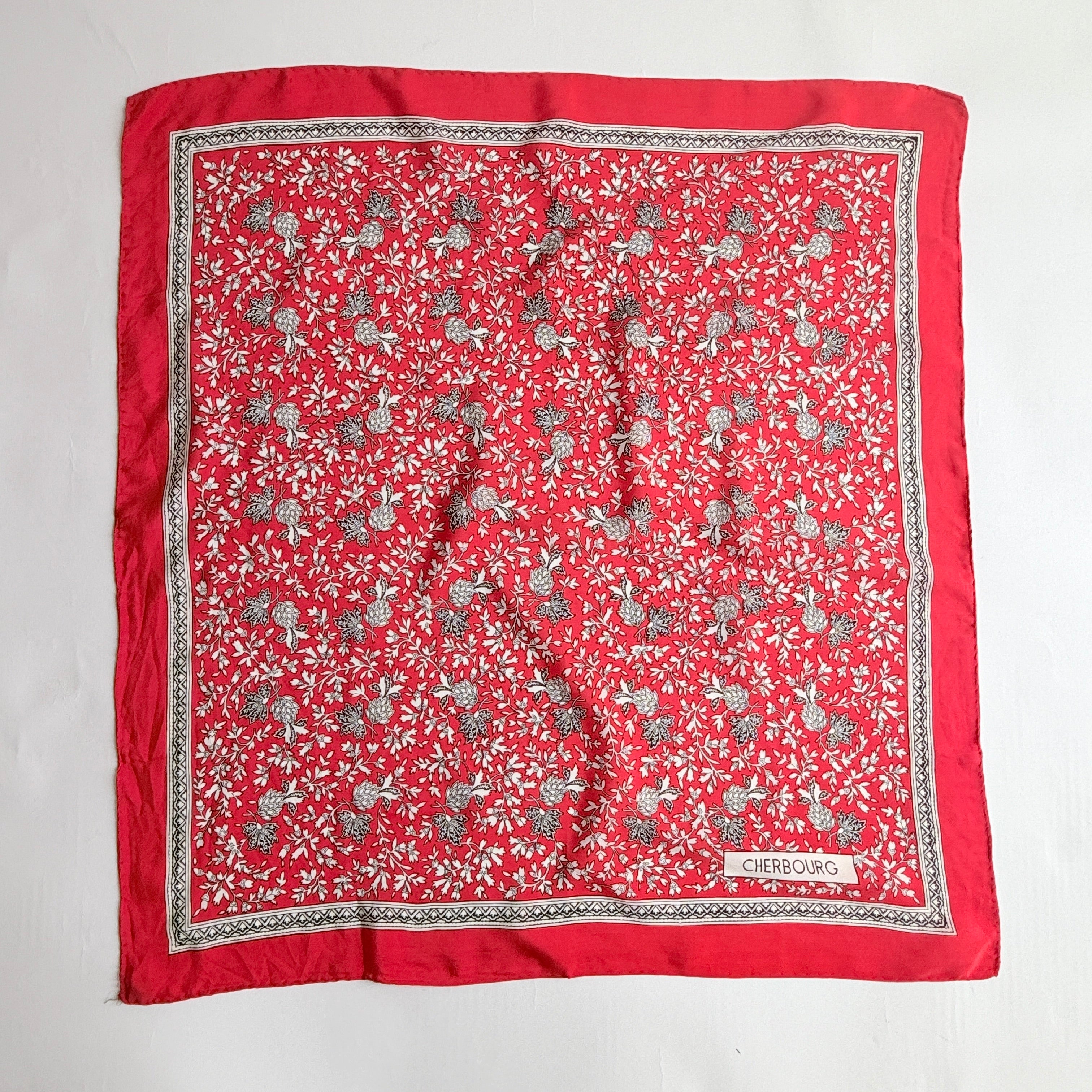 Vintage Silk scarf _M-31