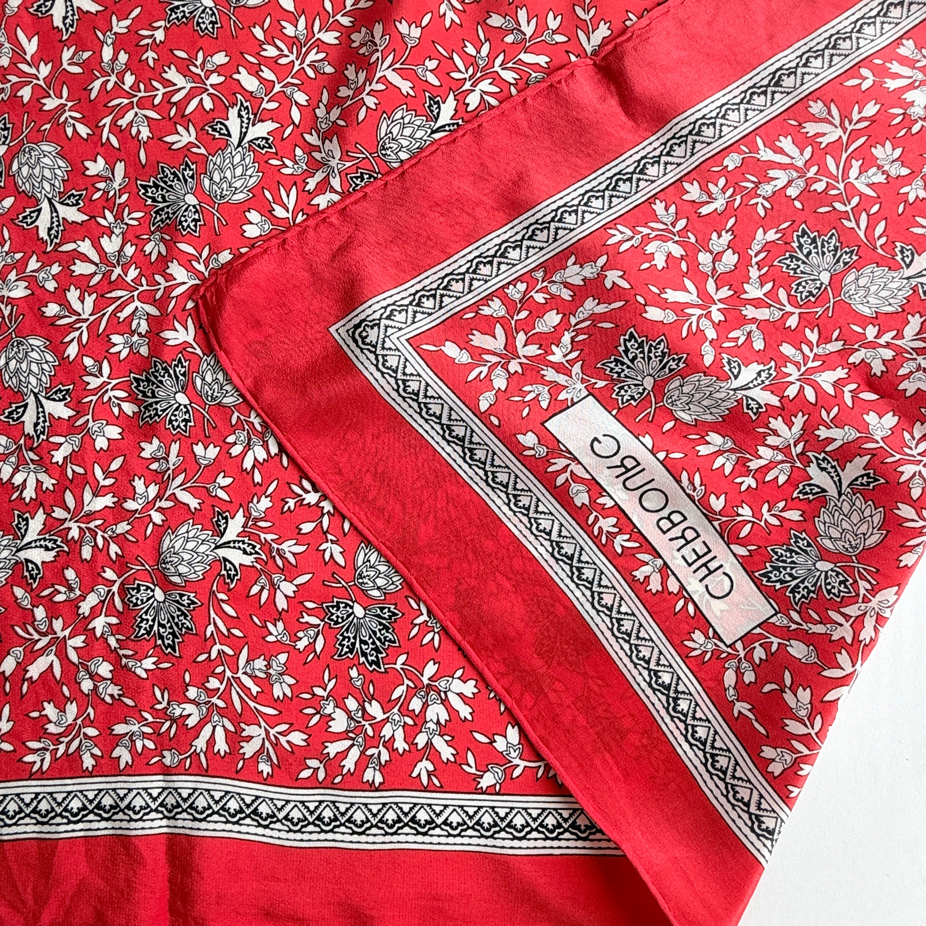 Vintage Silk scarf _M-31