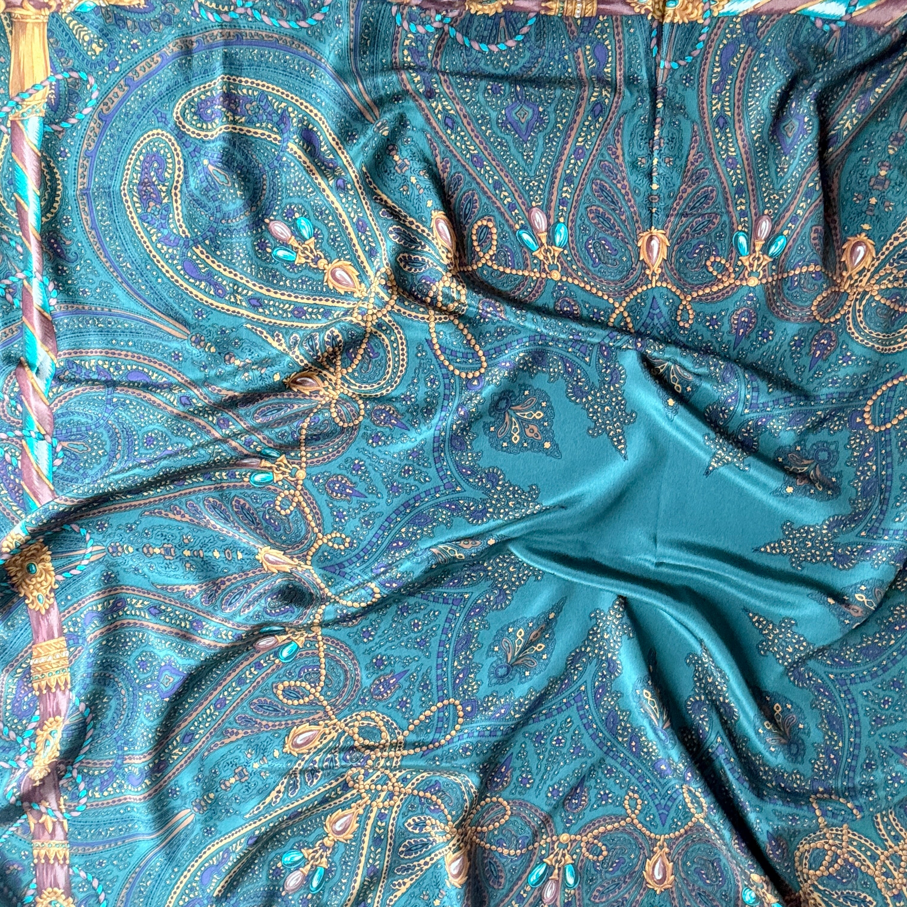 Vintage Silk scarf _XL_1