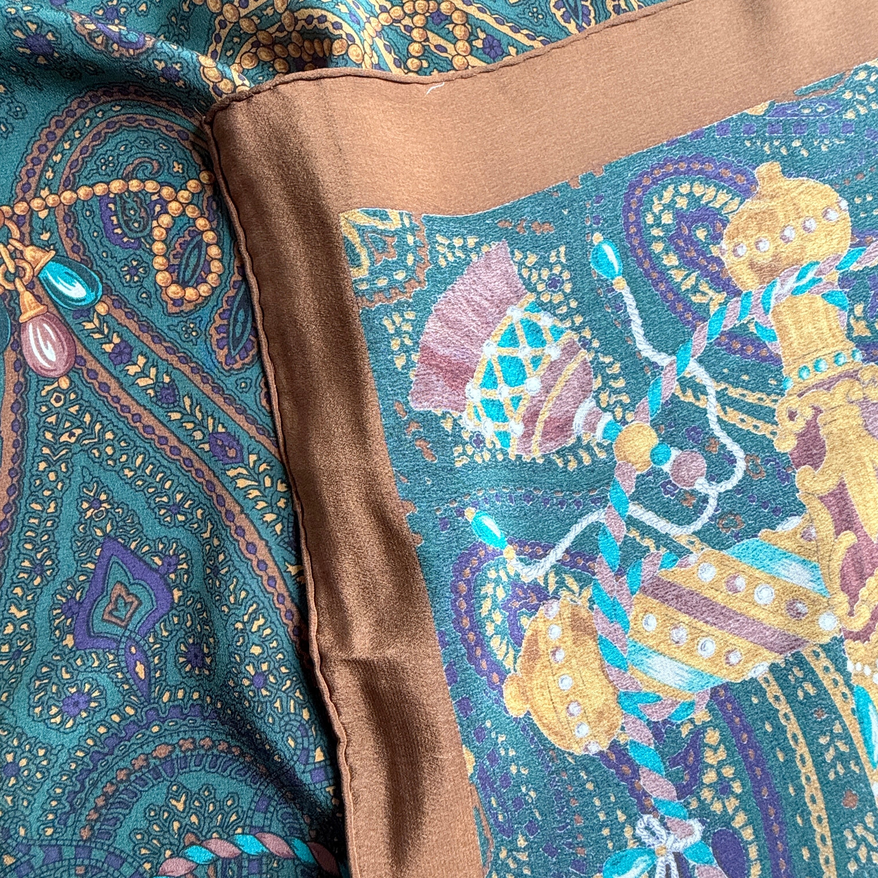 Vintage Silk scarf _XL_1