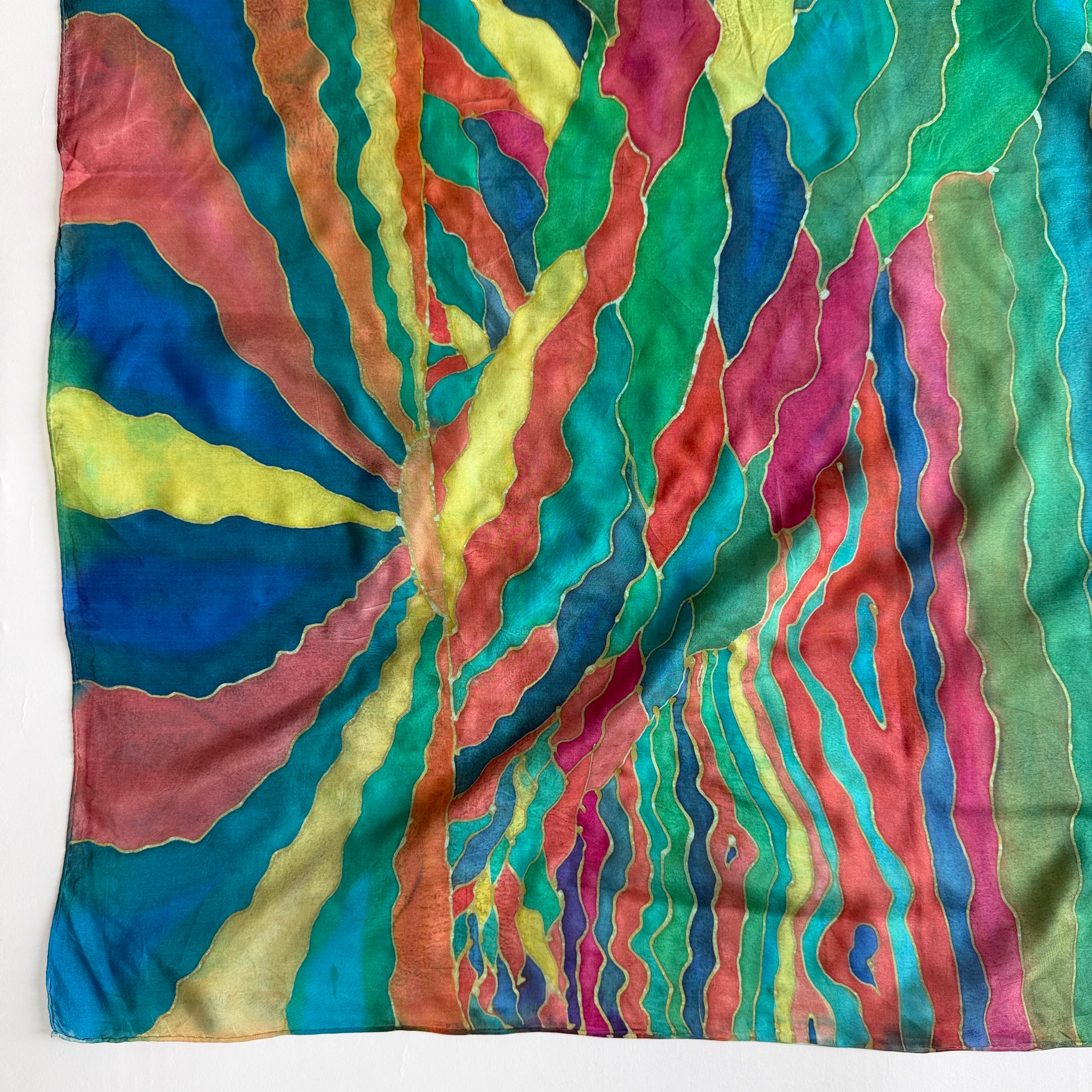 Vintage Silk scarf _L-13