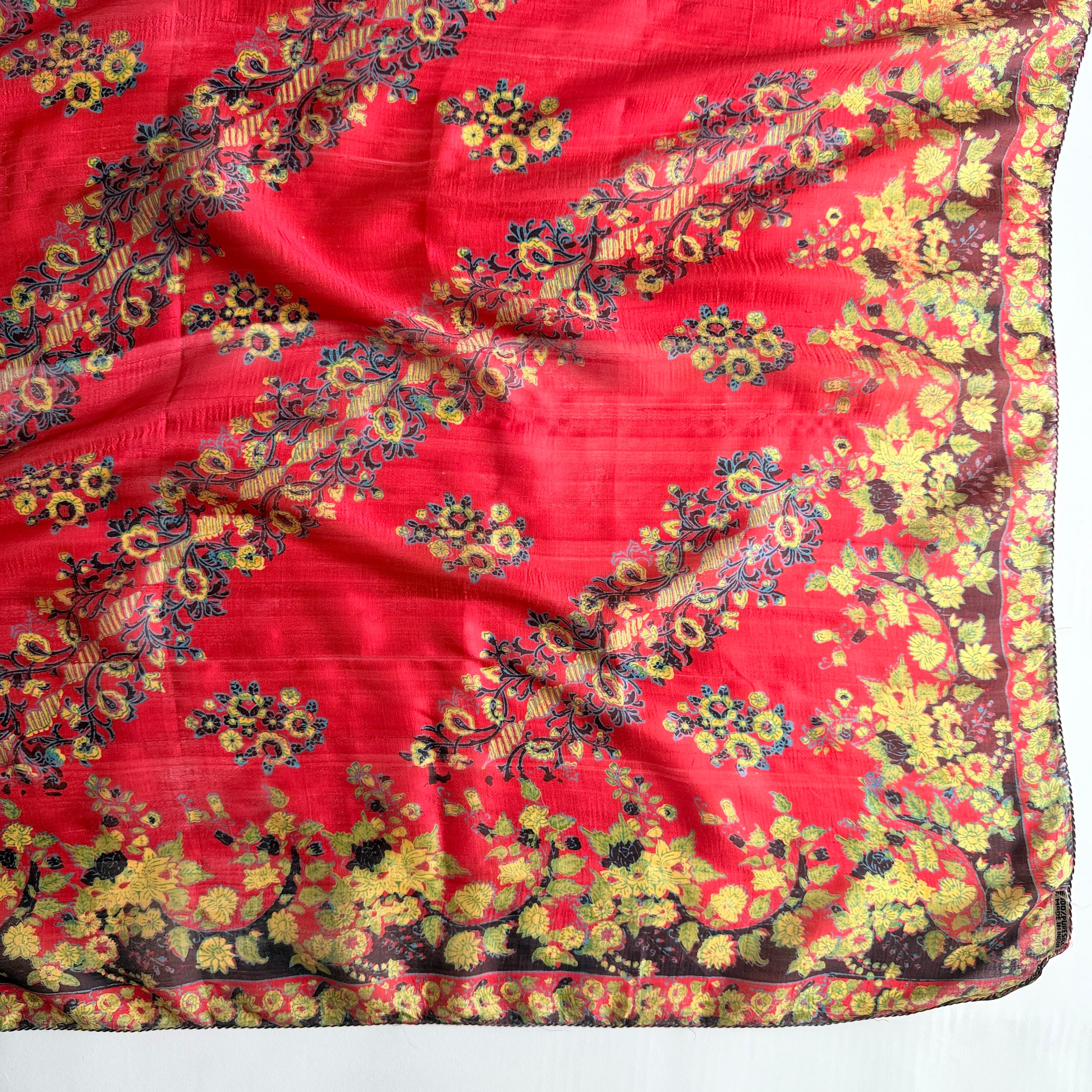 Vintage Silk scarf _L-20