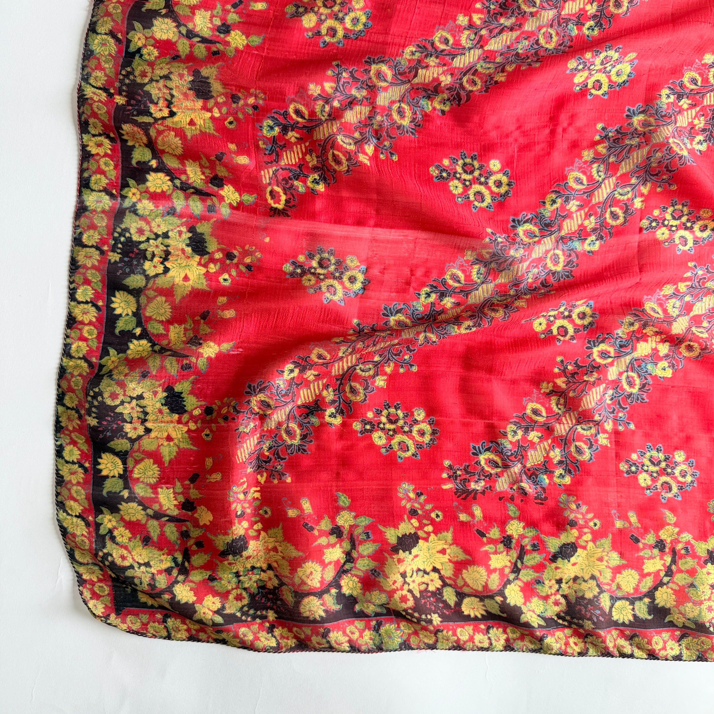 Vintage Silk scarf _L-20