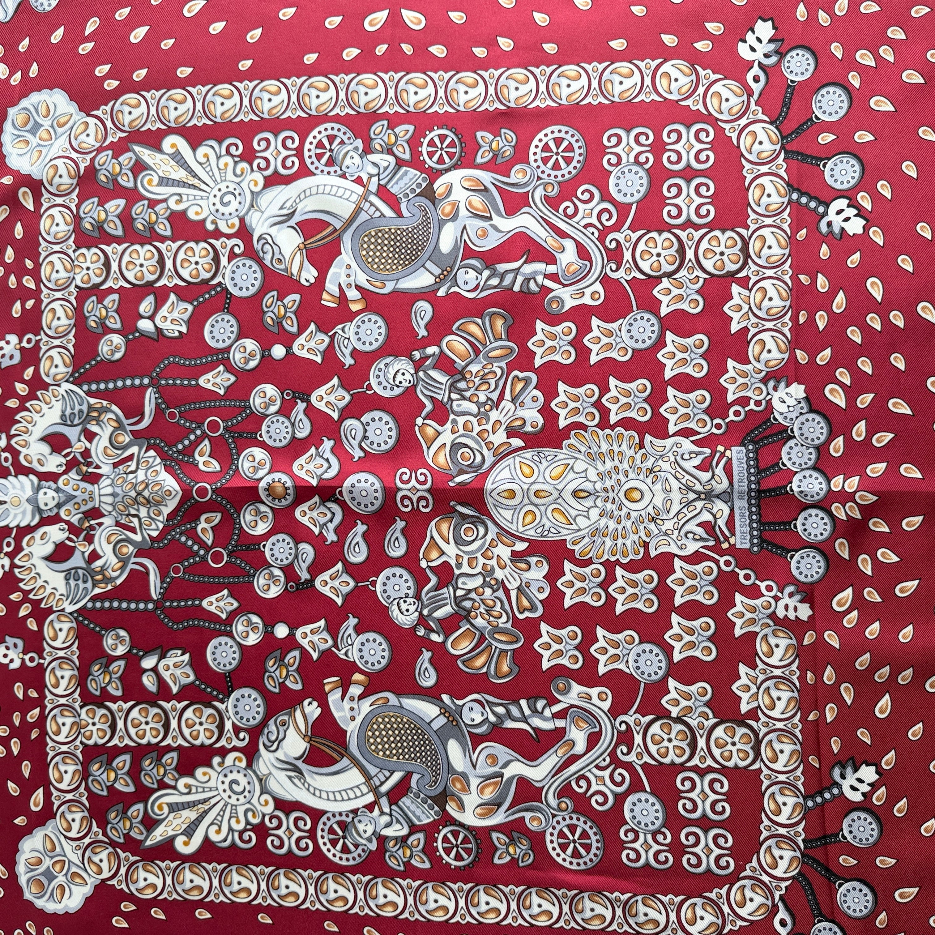 Vintage Silk scarf _L-11