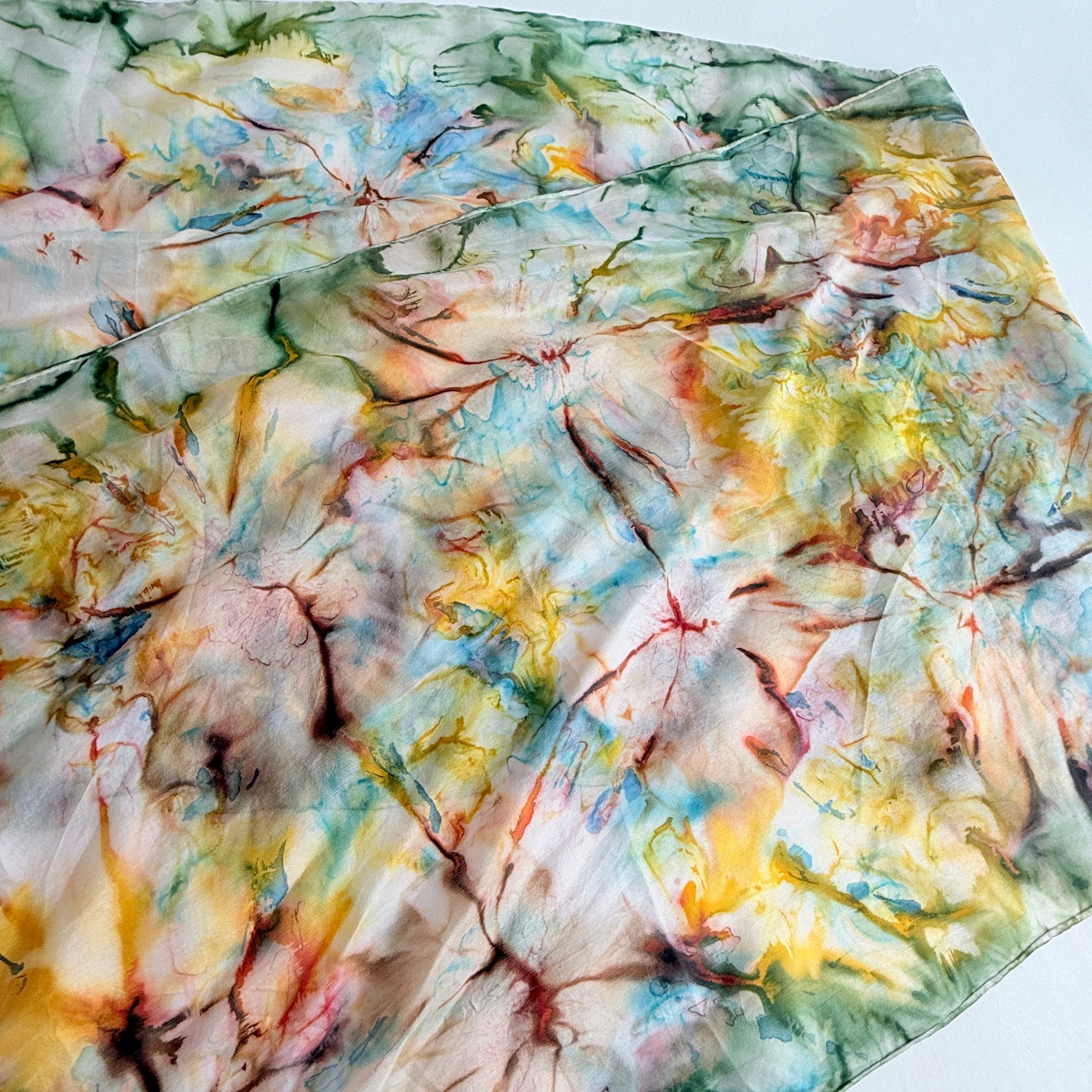 Vintage Silk scarf _変形_7_