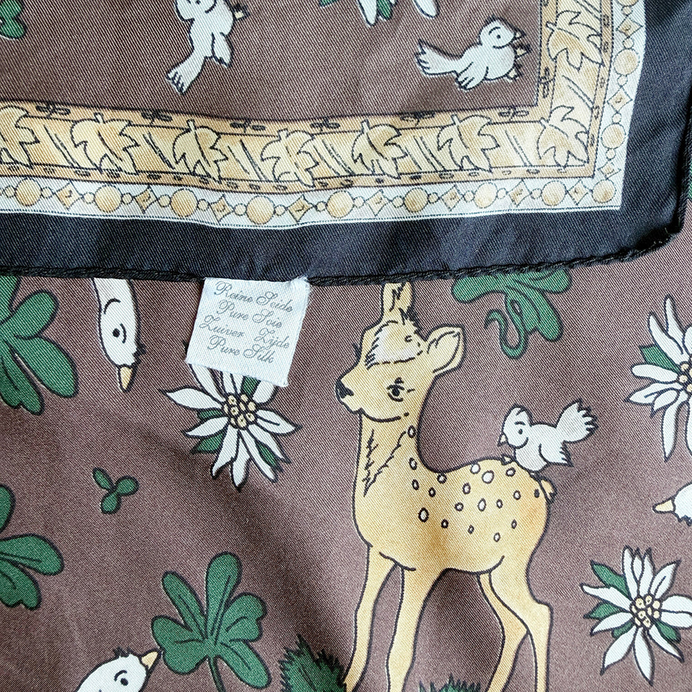 Vintage Silk scarf _S-8