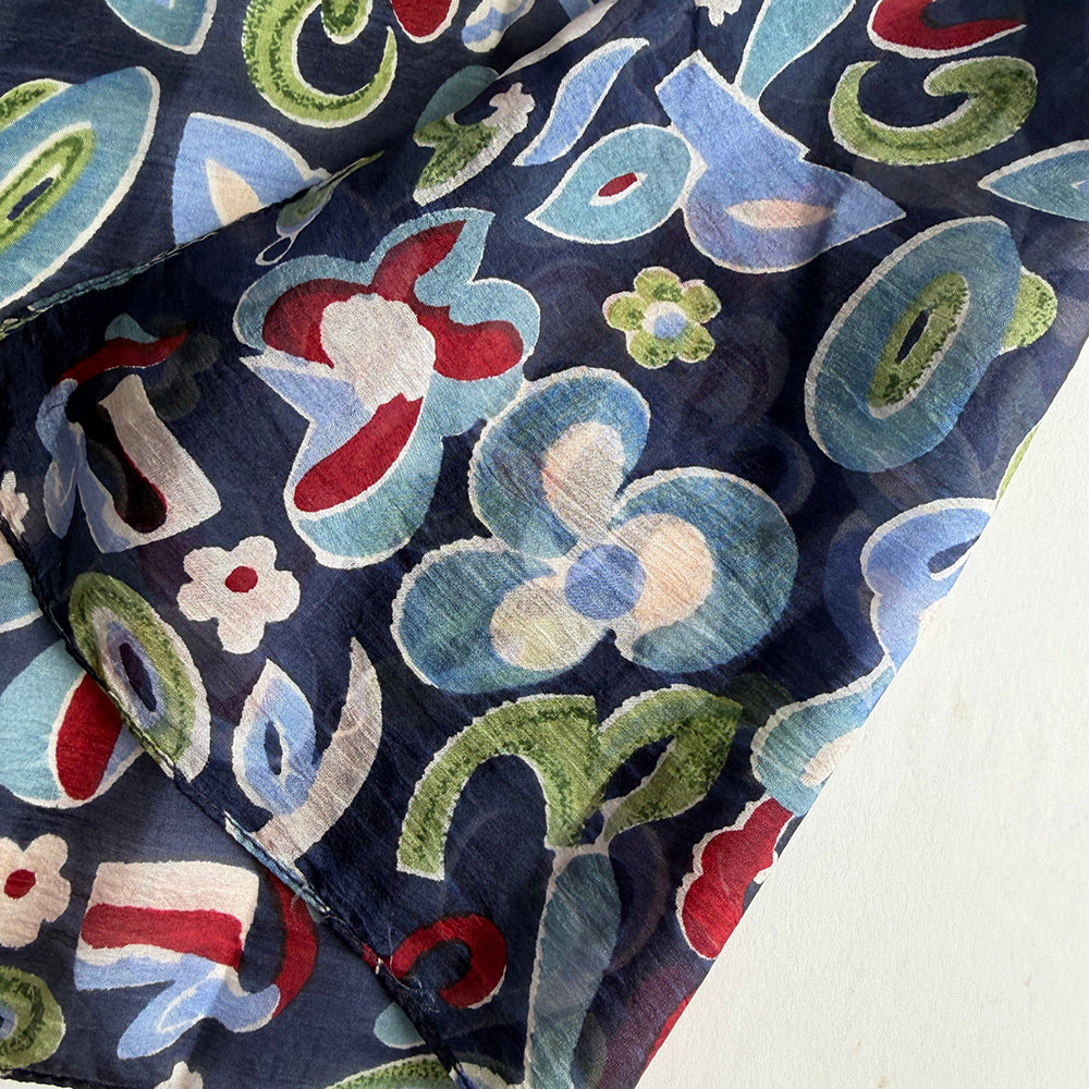 Vintage Silk scarf _S-10