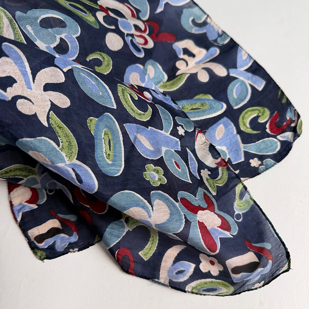 Vintage Silk scarf _S-10