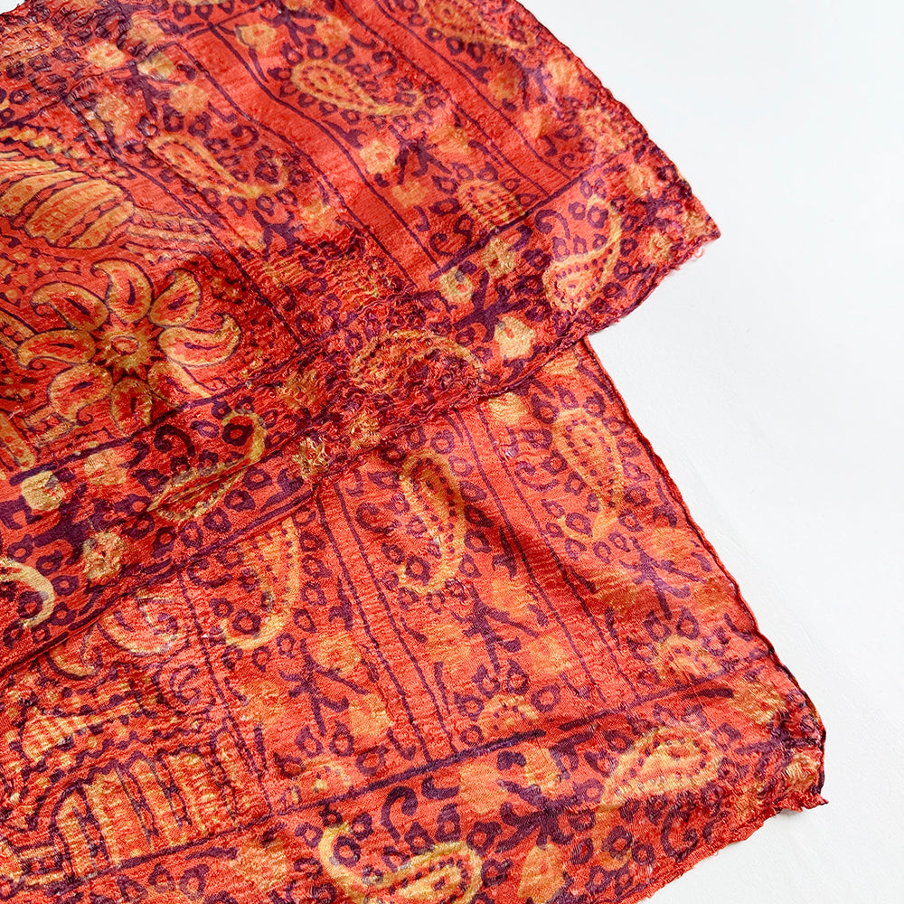 Vintage Silk scarf _変形_3
