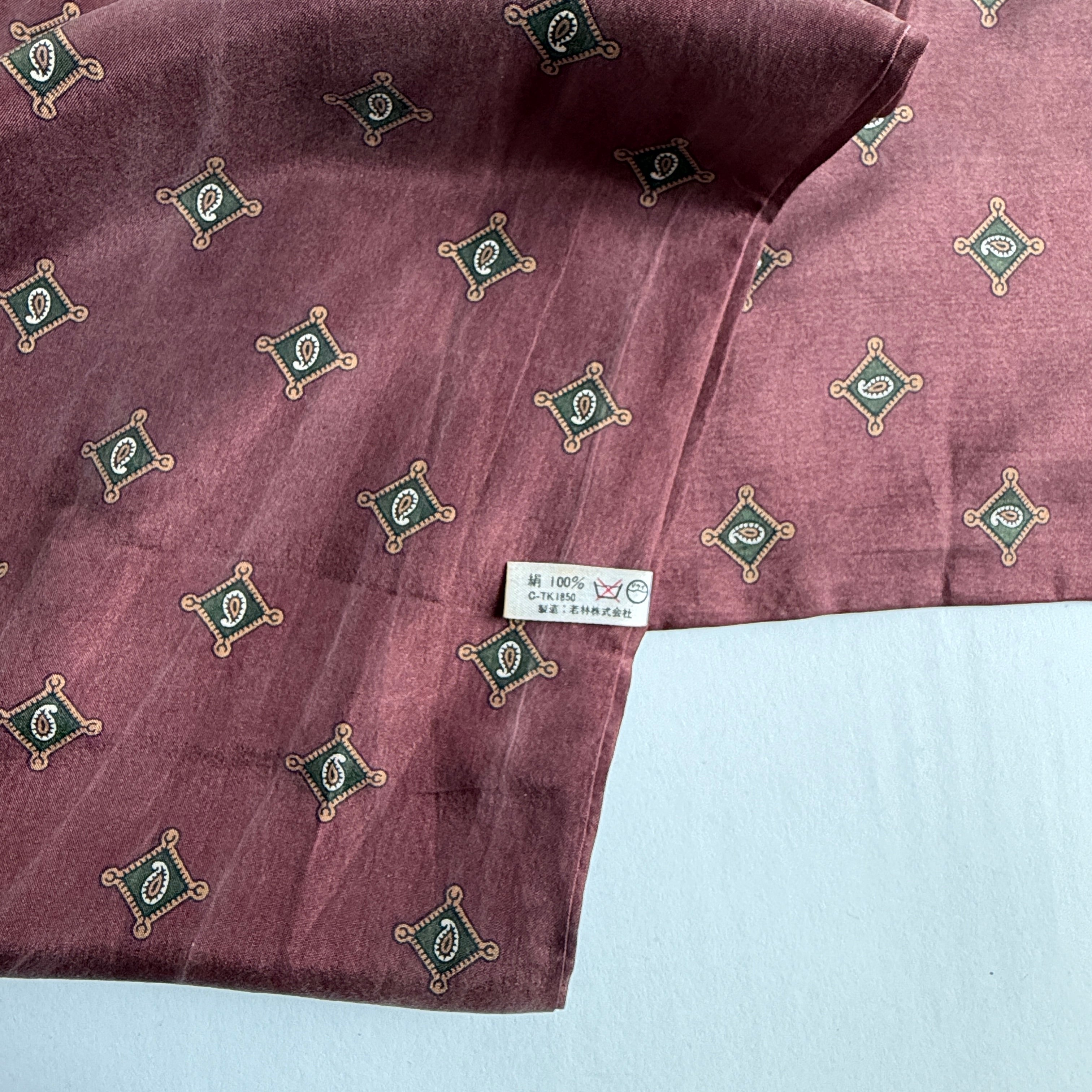 Vintage Silk scarf _変形_11