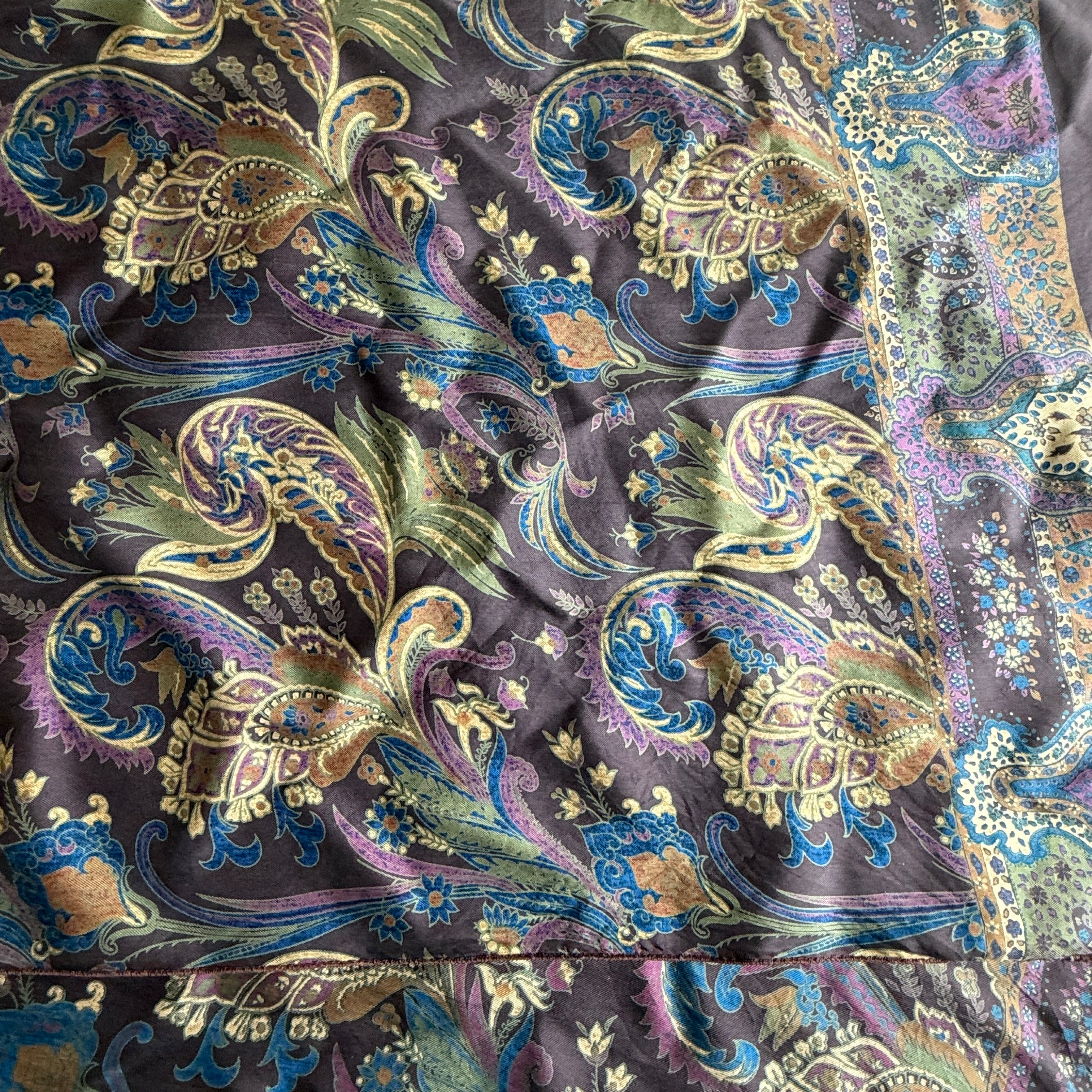 Vintage Silk scarf _変形_10