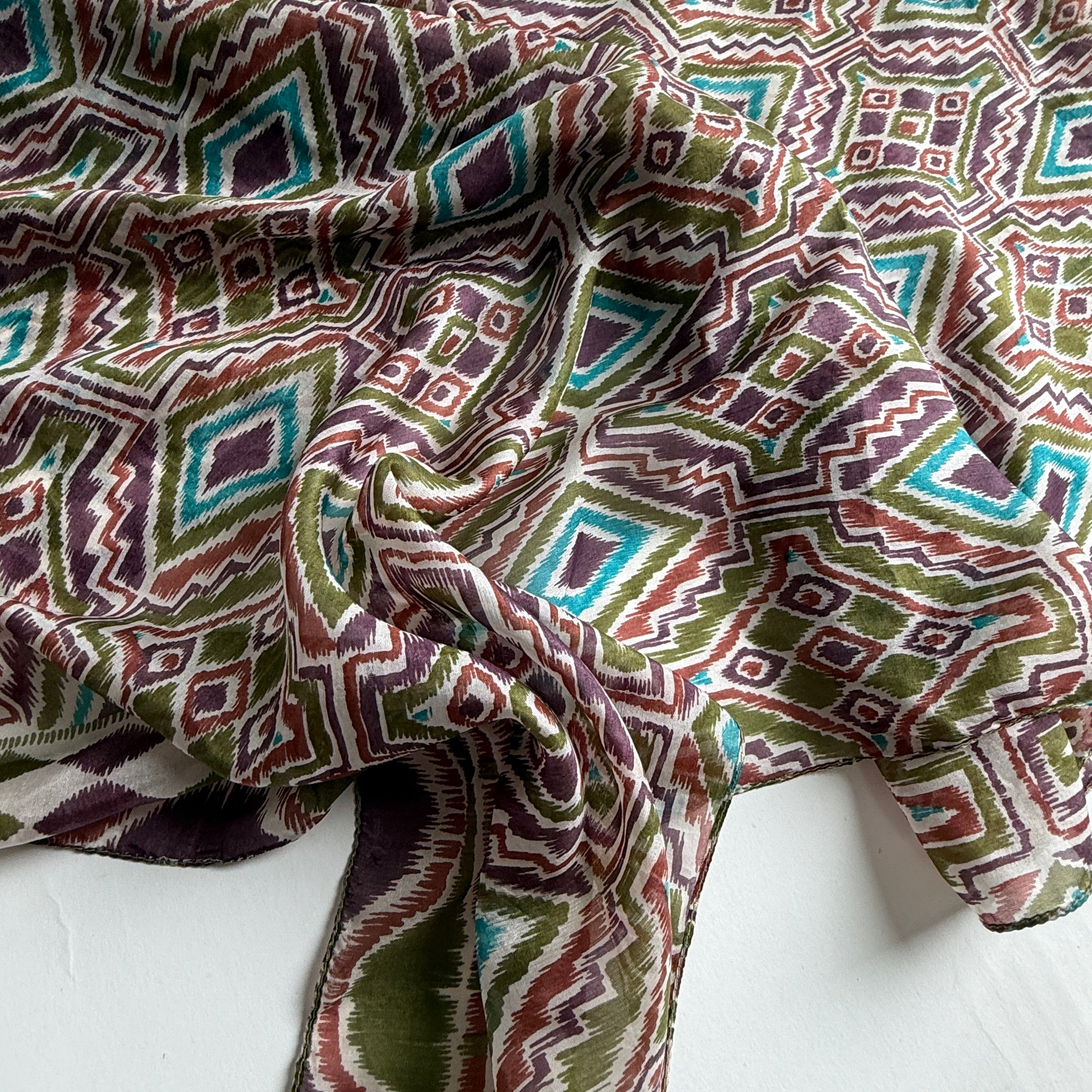 Vintage Silk scarf _変形_5_