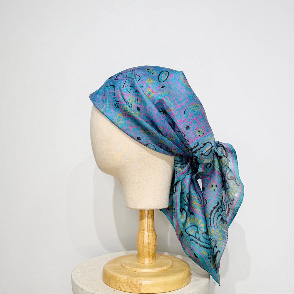 Vintage Silk scarf _M-8_