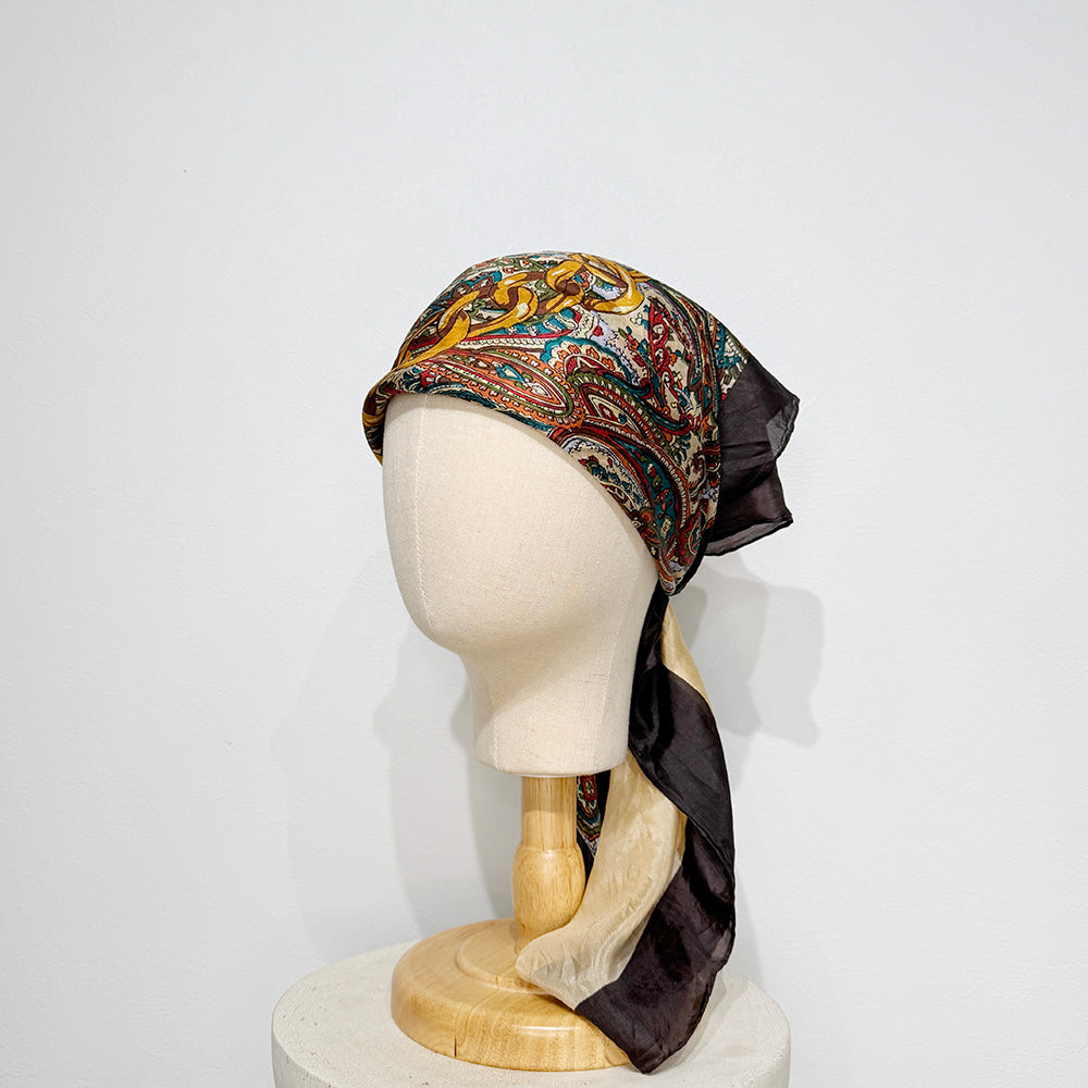 Vintage Silk scarf _M-11