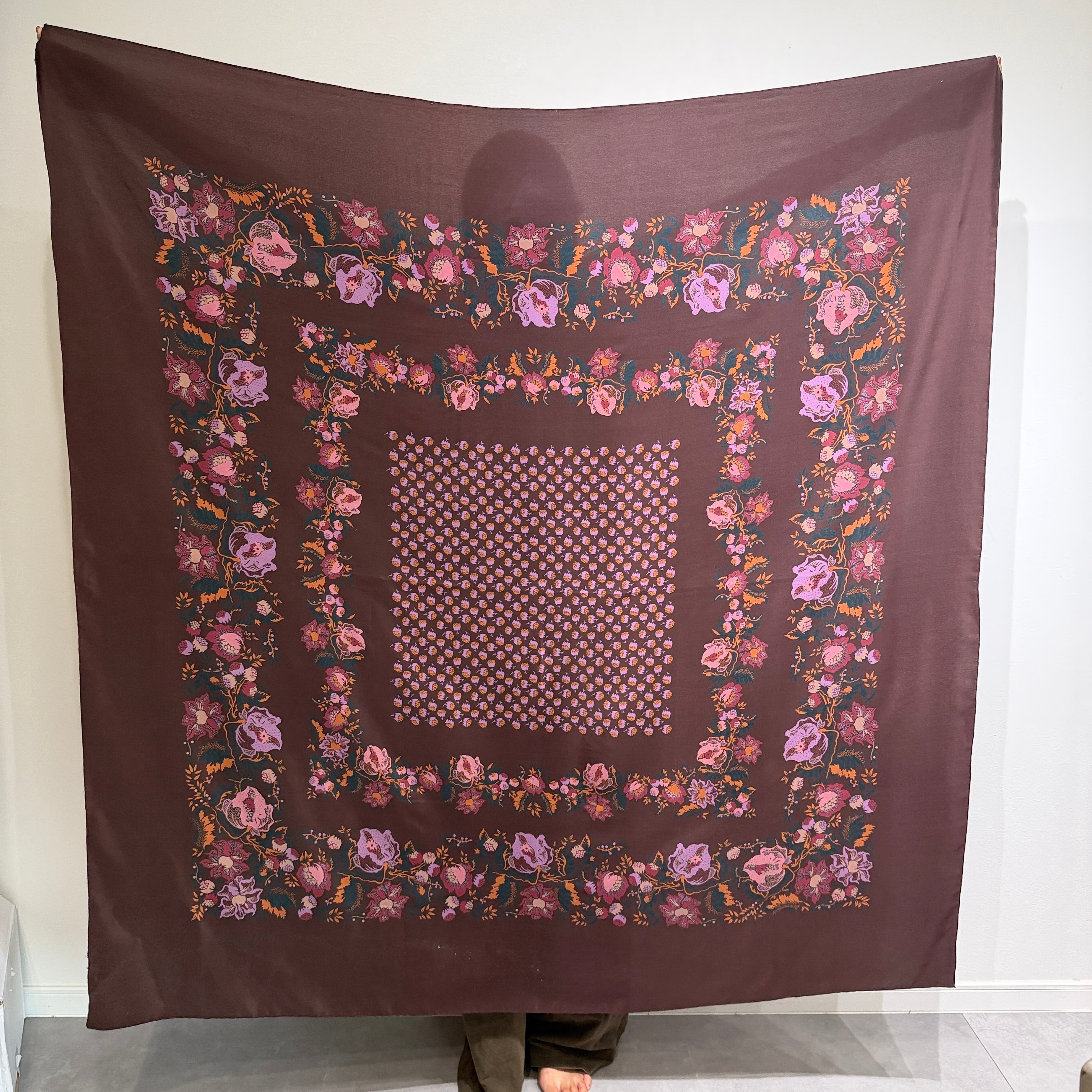 Vintage Silk scarf _XL_2