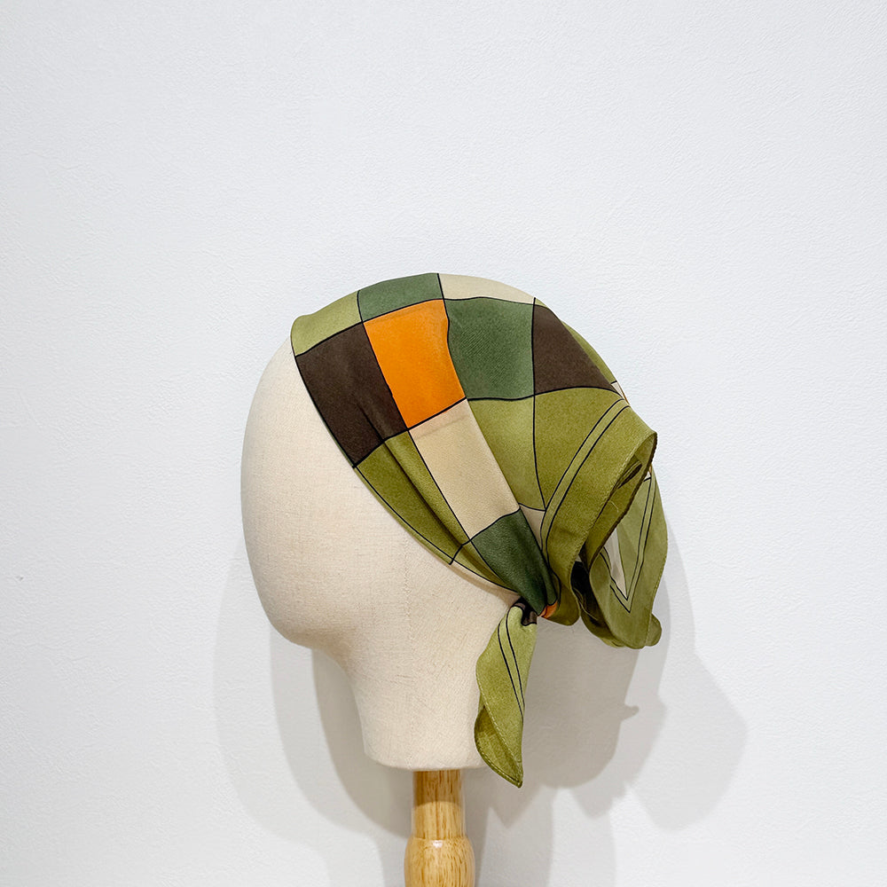 Vintage Silk scarf _S-36