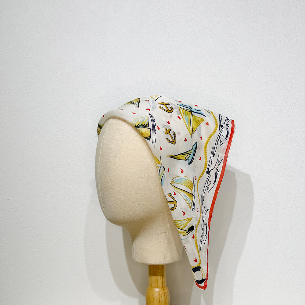 Vintage Silk scarf _S-38_