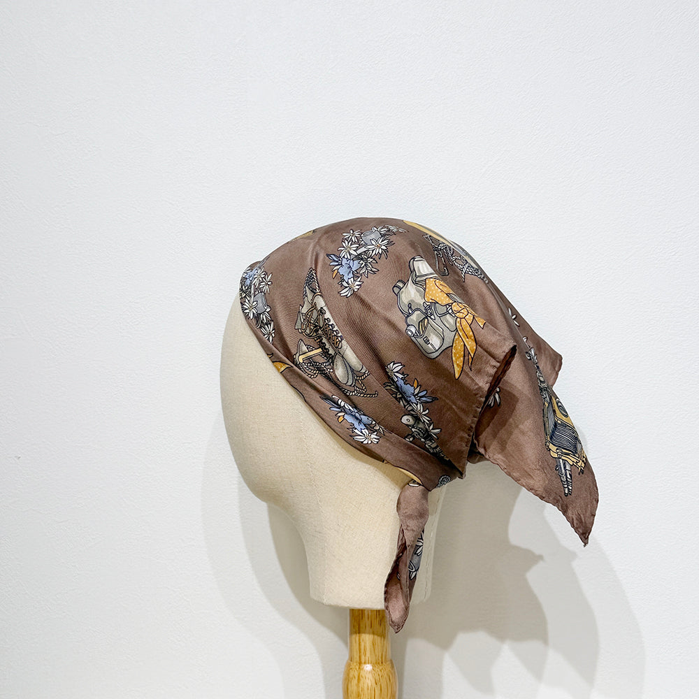 Vintage Silk scarf _S-6