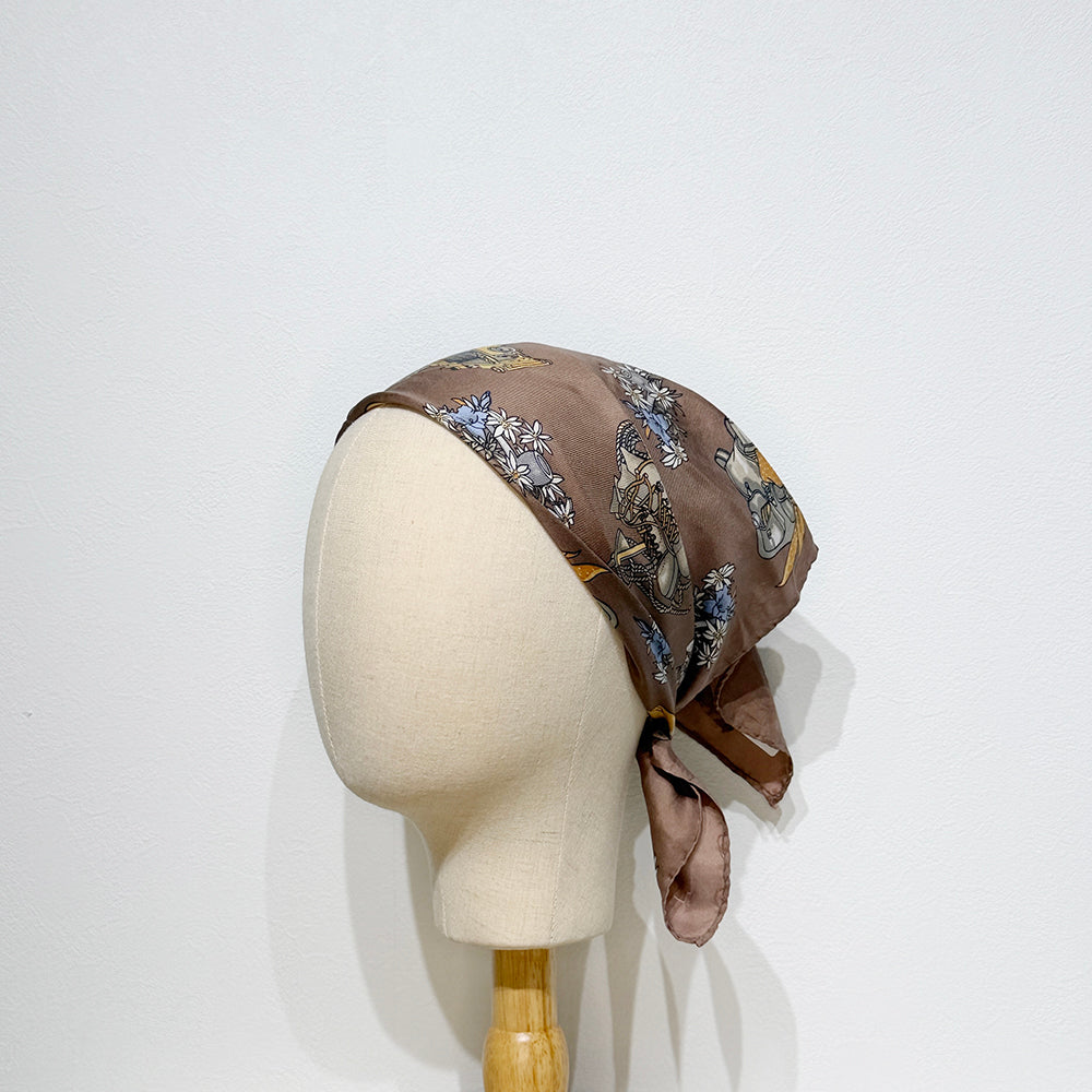 Vintage Silk scarf _S-6