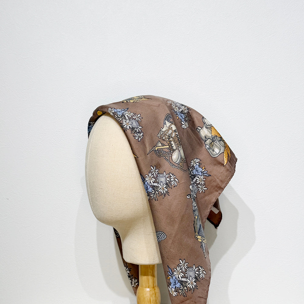 Vintage Silk scarf _S-6