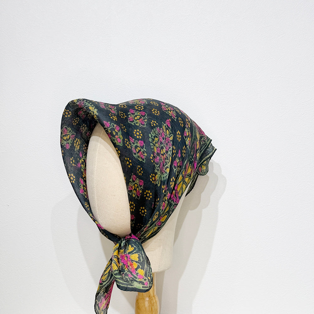 Vintage Silk scarf _S-4_