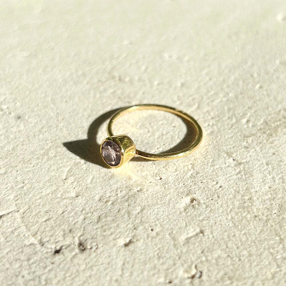 Natural Stone Ring [Amethyst 13]