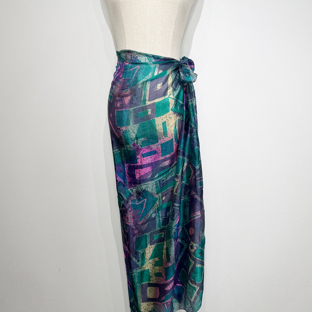 Vintage Silk scarf _L-8