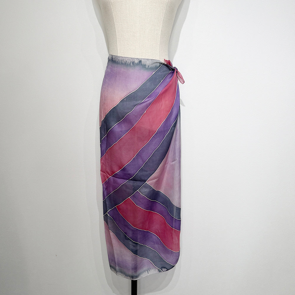 Vintage Silk scarf _L-12