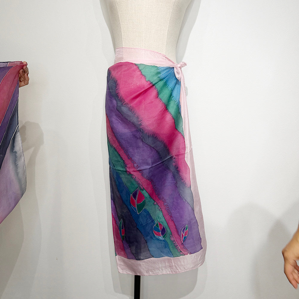 Vintage Silk scarf _L-18
